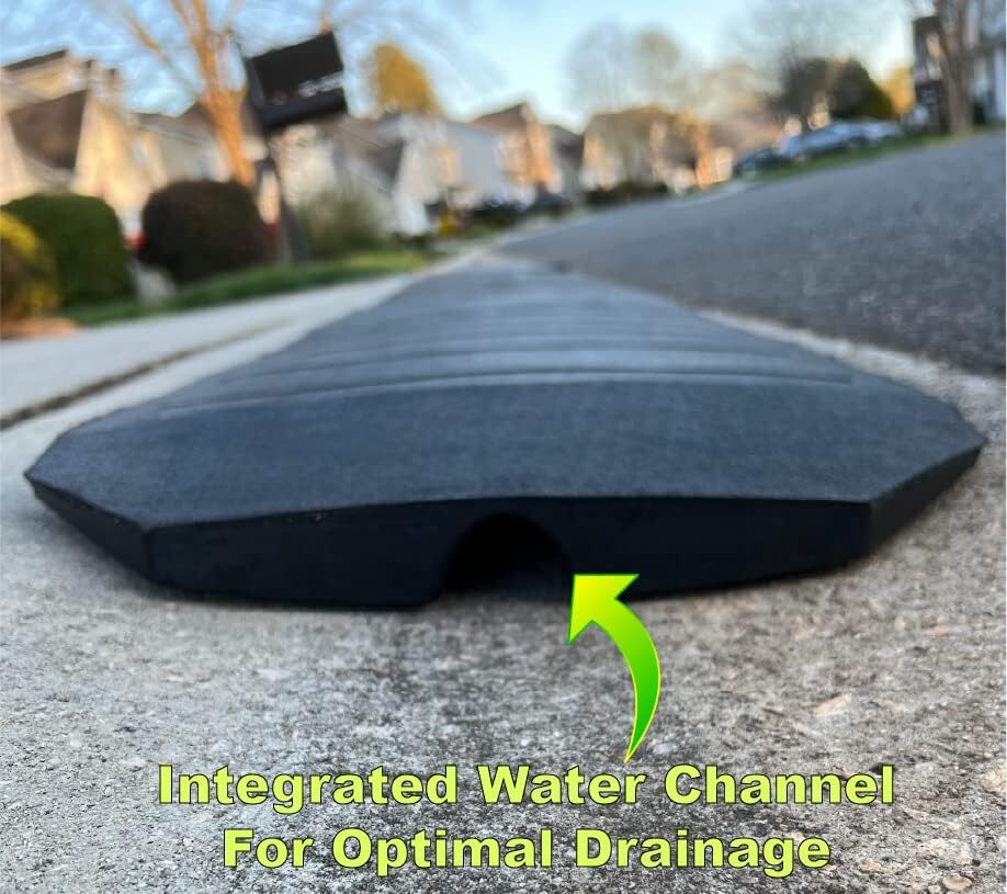3 Pcs Expandable Driveway Curb Ramps Rubber Threshold for Car Truck SUV