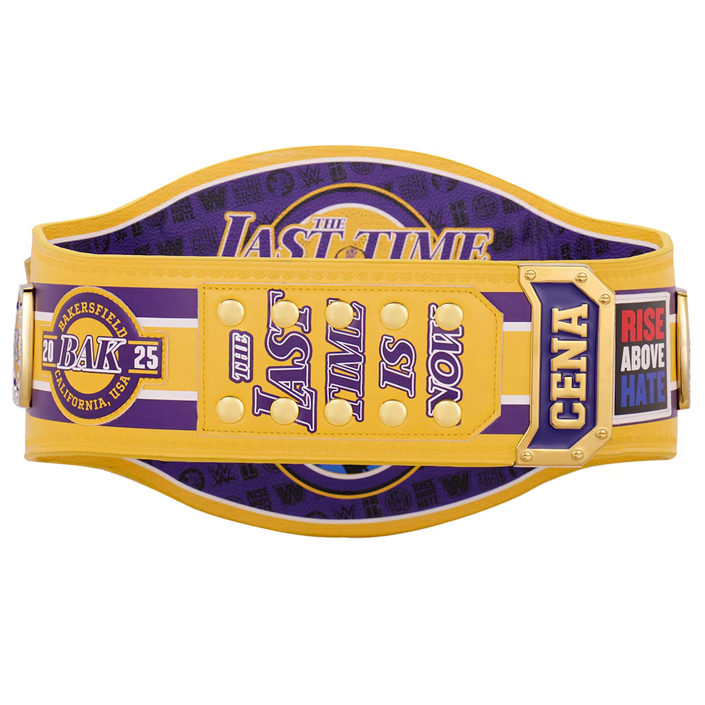Cena Farewell Tour 2025 Bakersfield Spinner Championship Replica Title Belt