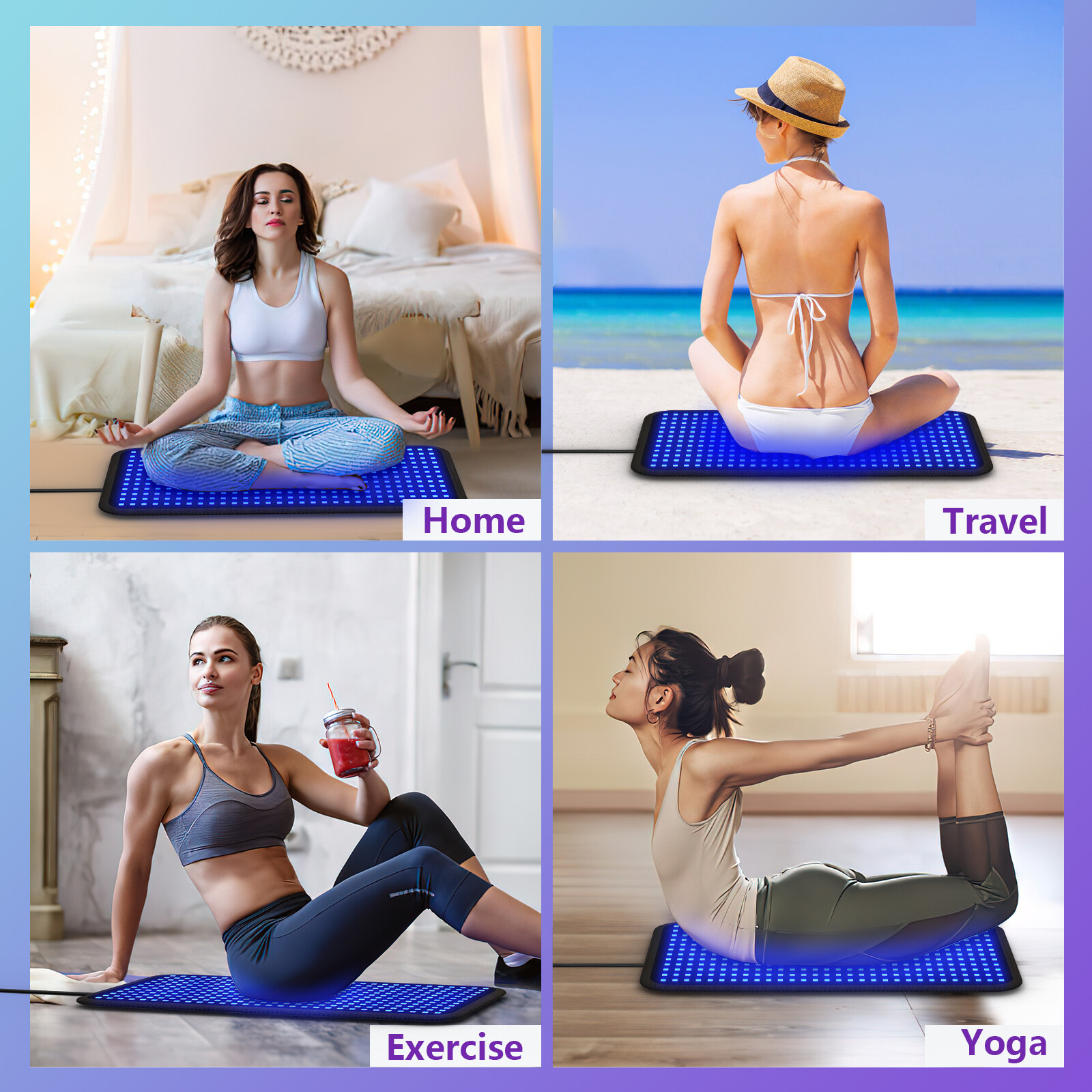 Sunless Tanning Mat Sun Solarium Self-Tanning Pad Safety Sunbed Solarium Light