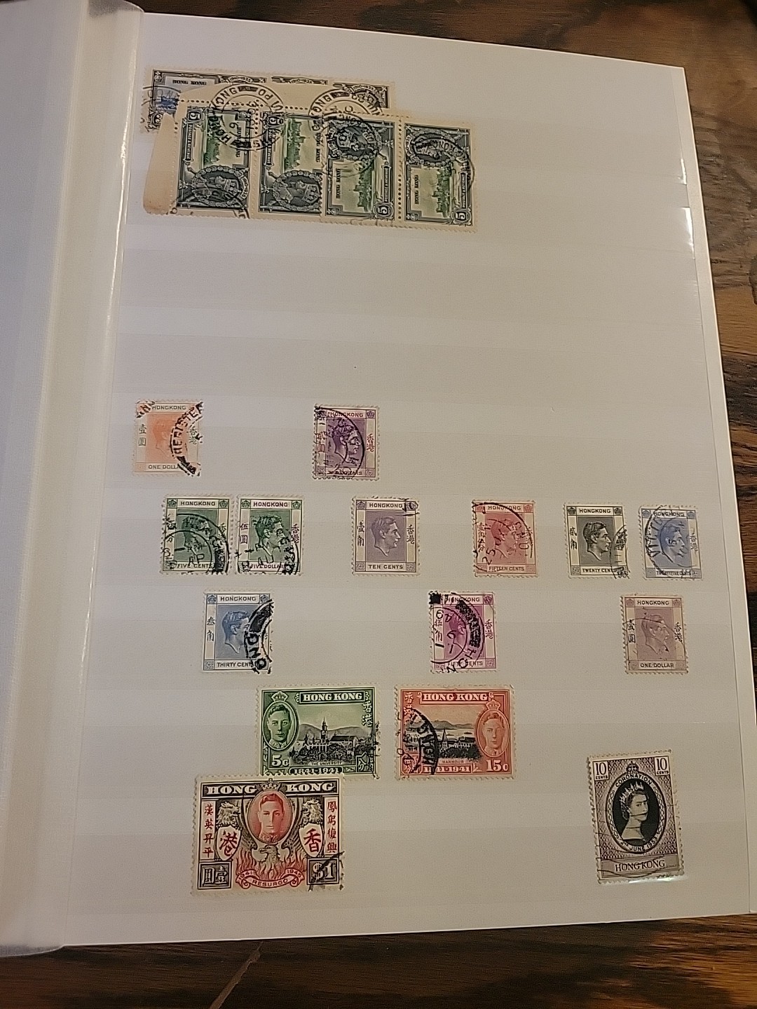 Worldwide Stamp Collection in Album Full of Stamps - Mint & Used Royal Mail HK