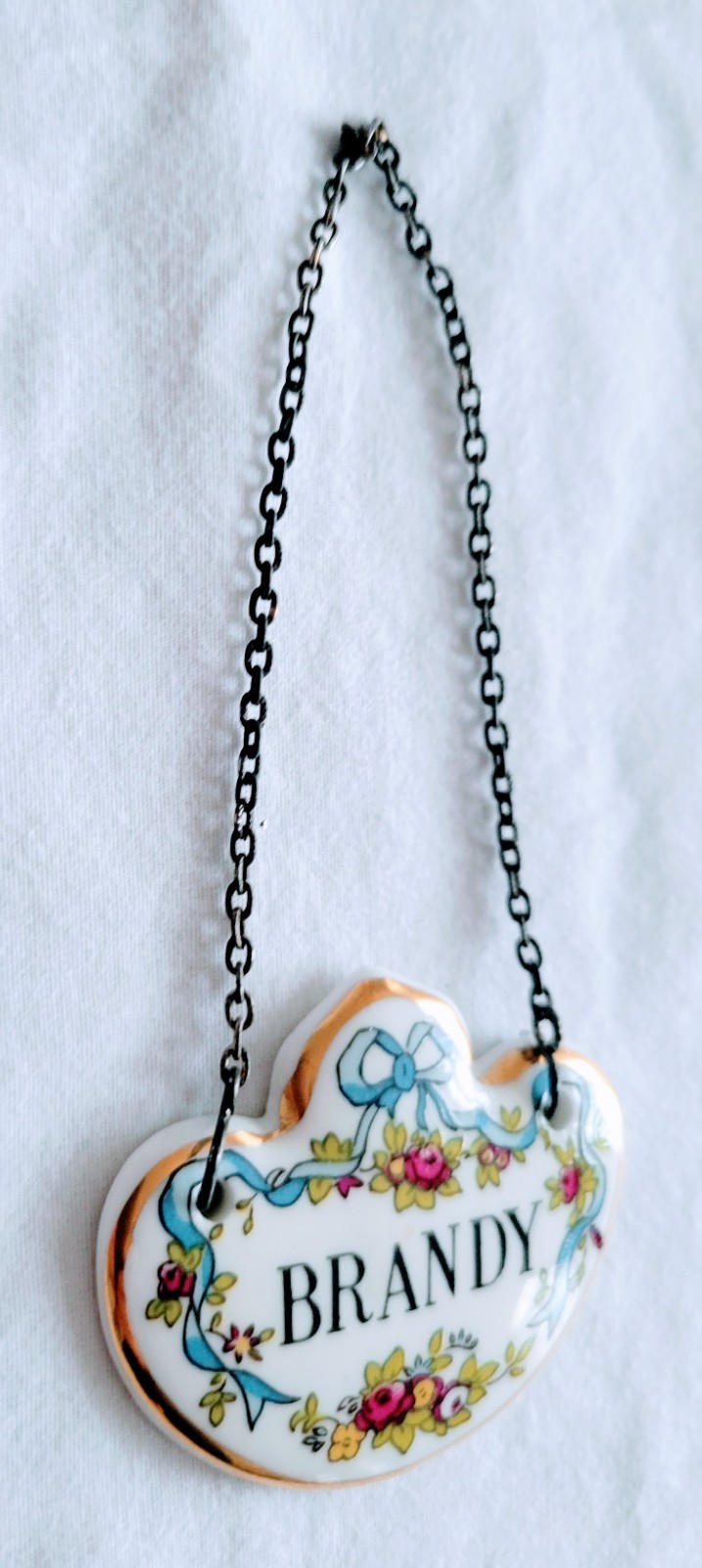 COALPORT Decanter Labels Fine Bone China Set Of 3 “BRANDY”, “PORT” And “SHERRY”