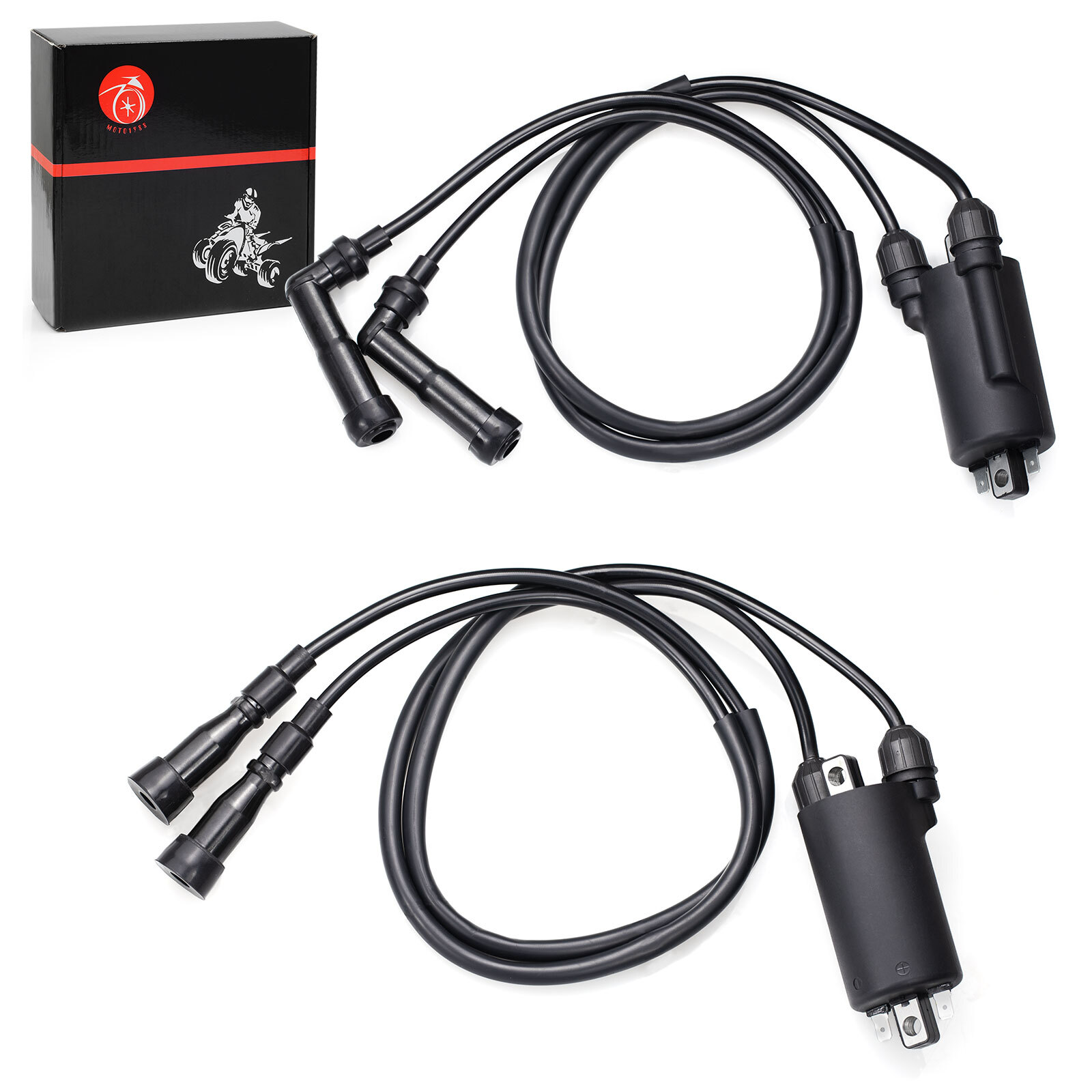 2x Ignition Coils W/ Wire For Honda Nighthawk CB650,Goldwing 1100 GL1100, GL1200