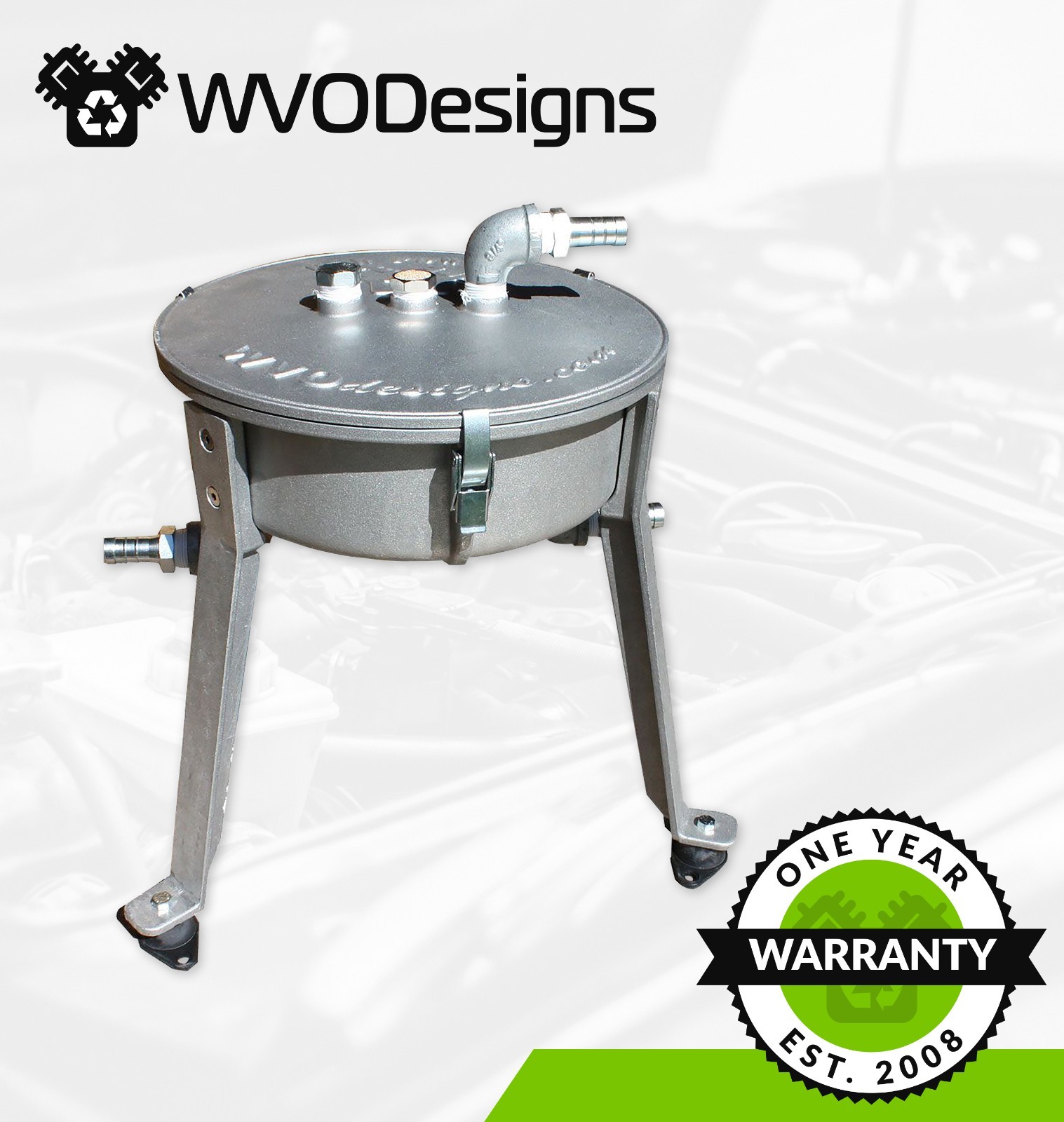 WVO Designs Waste Oil Centrifuge, Cleans Waste Vegetable Oils & Other Fluids