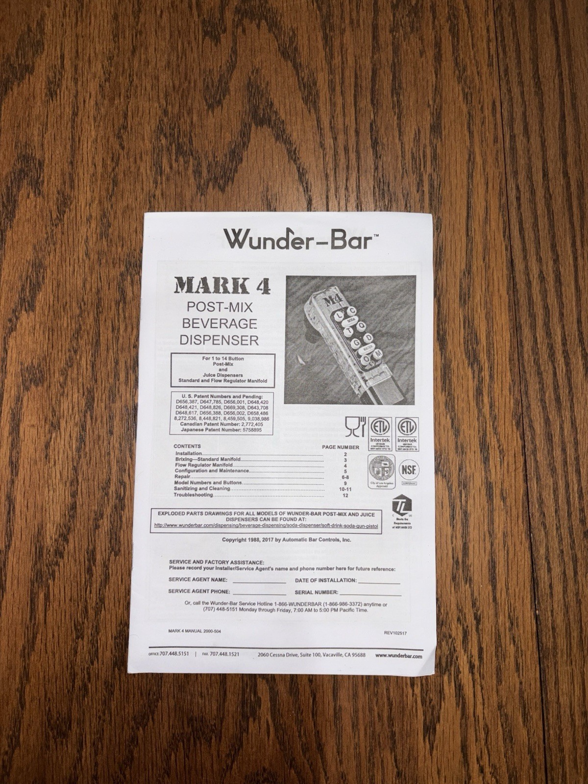Wunder-Bar Mark 4 Post-Mix Beverage Dispenser 10 Button
