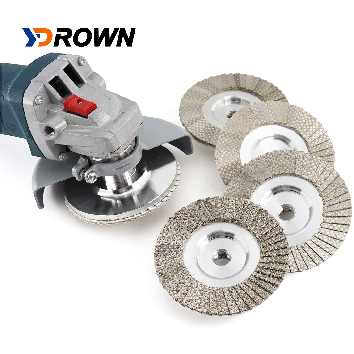 4"Diamond Flap Disc Cup Wheel Coarse with 5/8-11 or M14 Thread for Stone Sanding