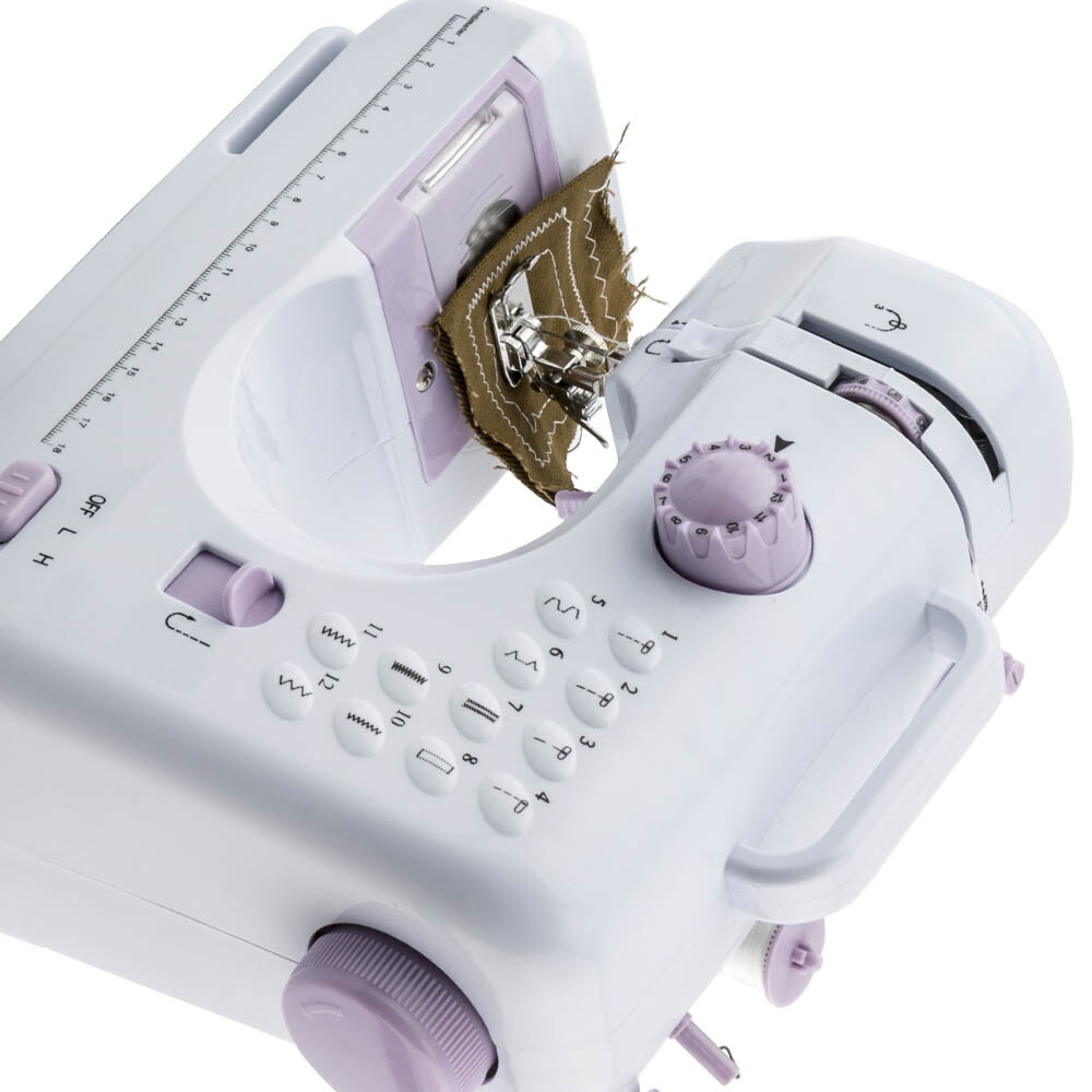 Small Automatic Sewing Machine Electric Crafting Mending w/12 Built-In Stitches