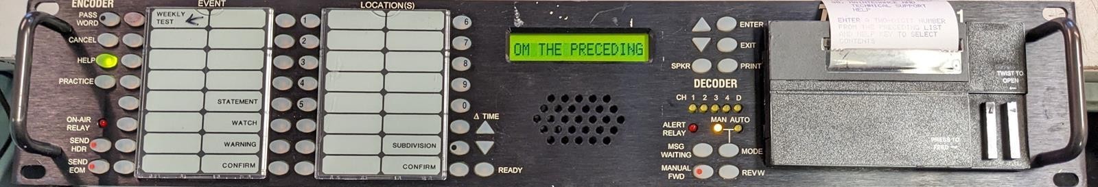 TFT EAS 911 EMERGENCY ALERT SYSTEM ENCODER/DECODER