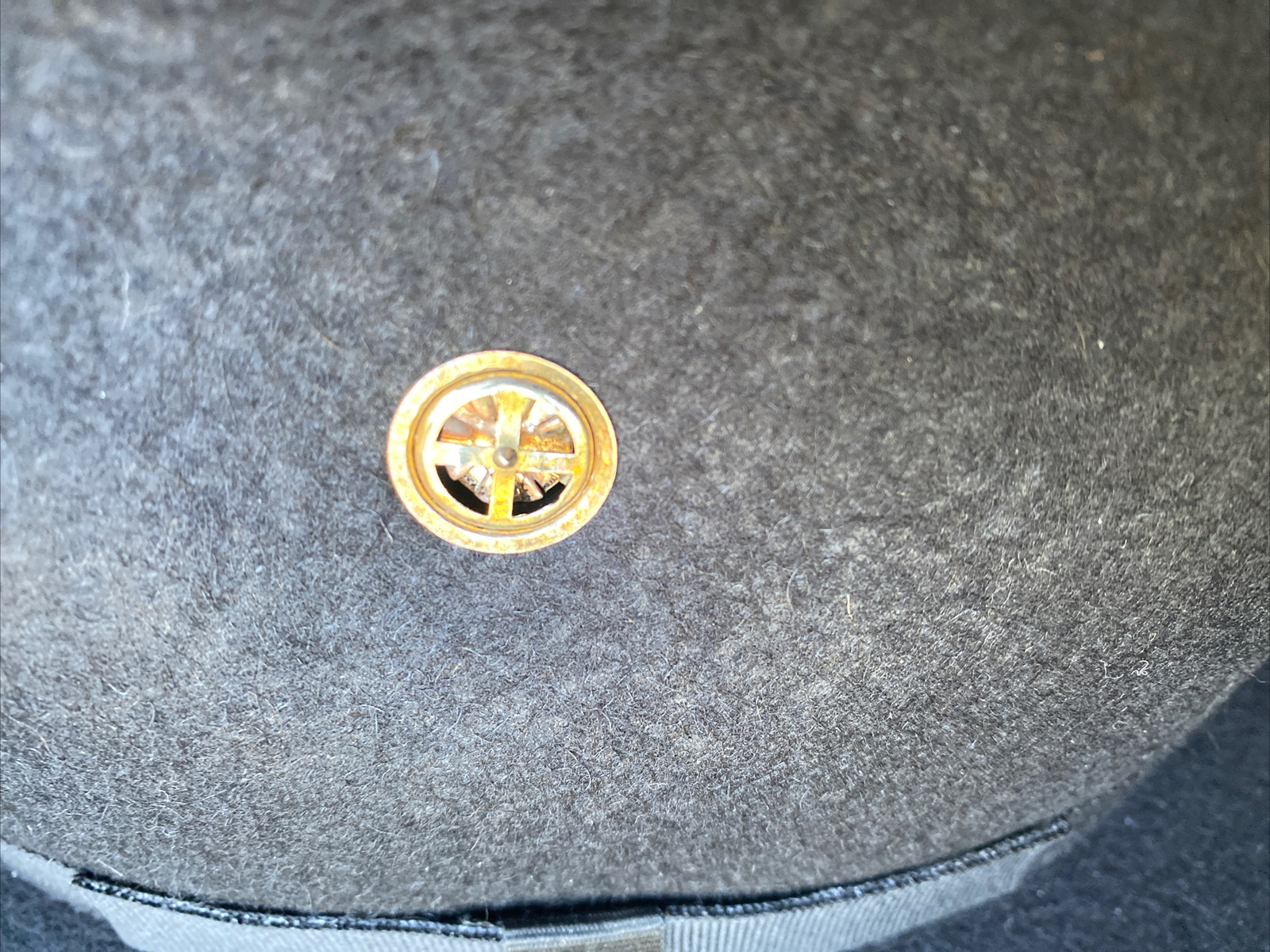 M1876 Wool Felt Campaign Hat with Bracher Vents Size 7 3/4