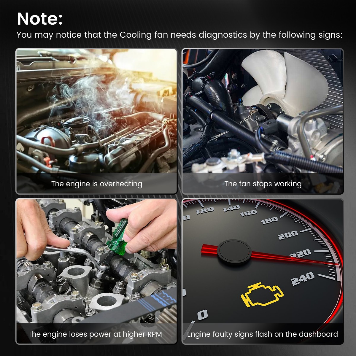 Radiator Cooling Fan Assembly for Toyota RAV4 2013 2014 2015 2016 2017 2018 2019