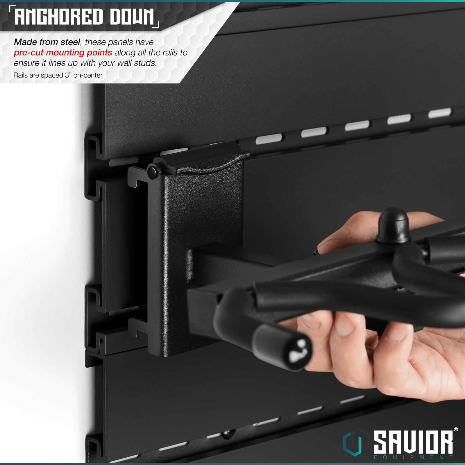 Savior Wall Rack System Slatwall Only DIY Kit Rifle Pistol Firearm Display Mount