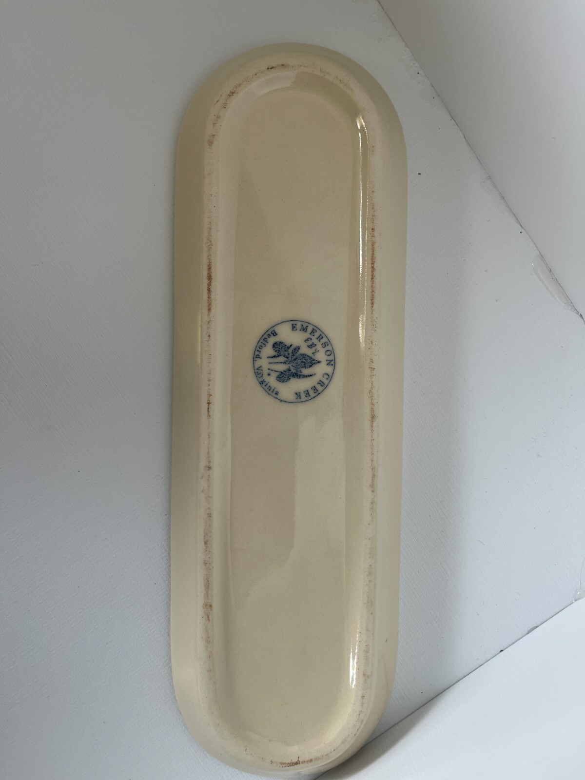 Emerson Creek Handmade Ceramic Spoonrest Jewelry Tray Catch-All 10 x 3