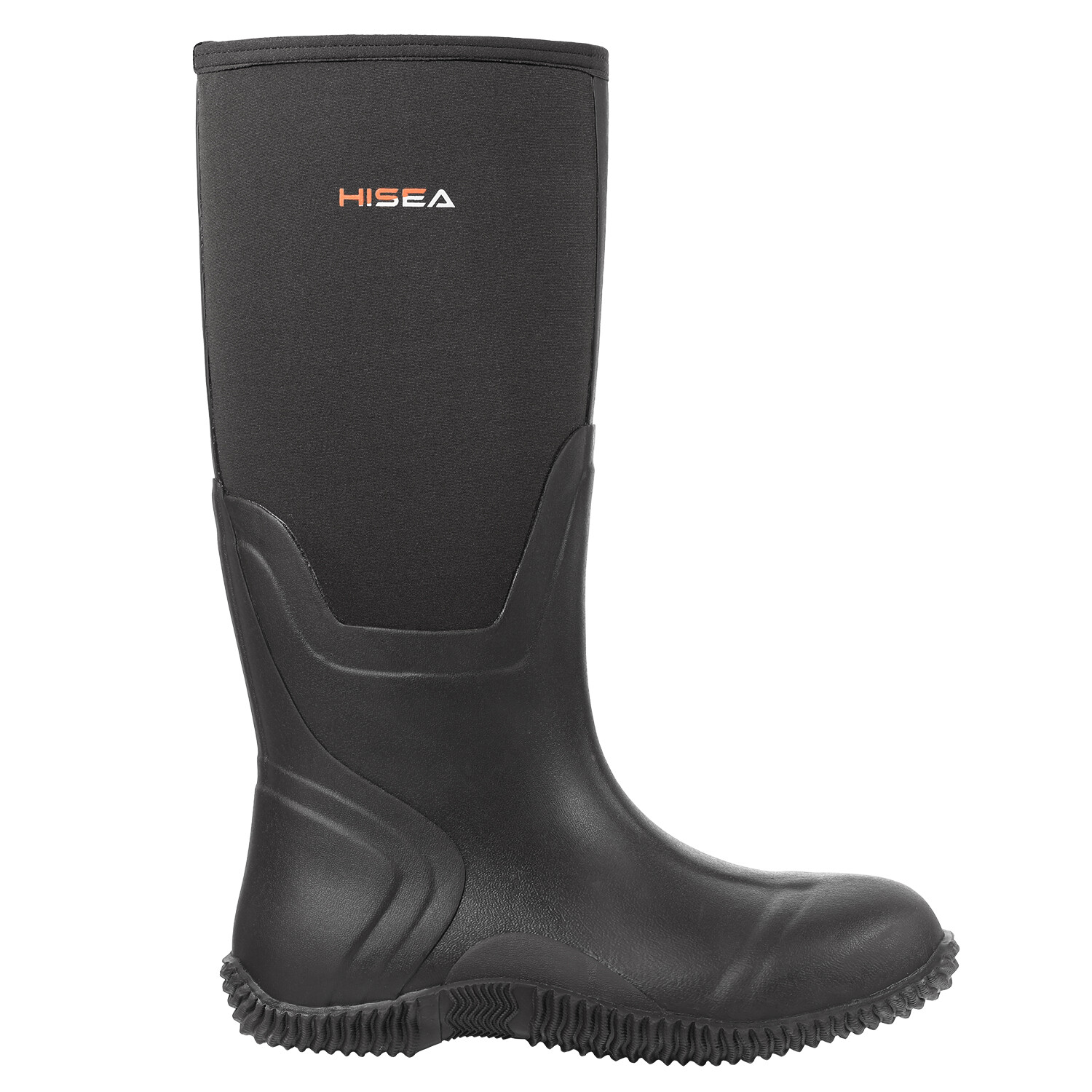 HISEA Men's Rain Boots Neoprene Rubber Waterproof Fishing Hunting Working Boots