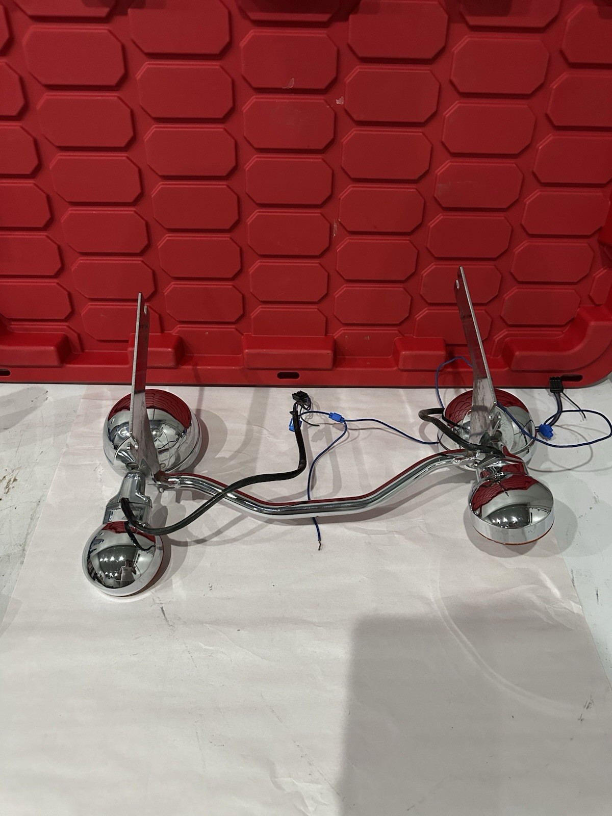 08-13 Harley Davidson Touring Road King & Electra Glide Fog Auxiliary Light Bar