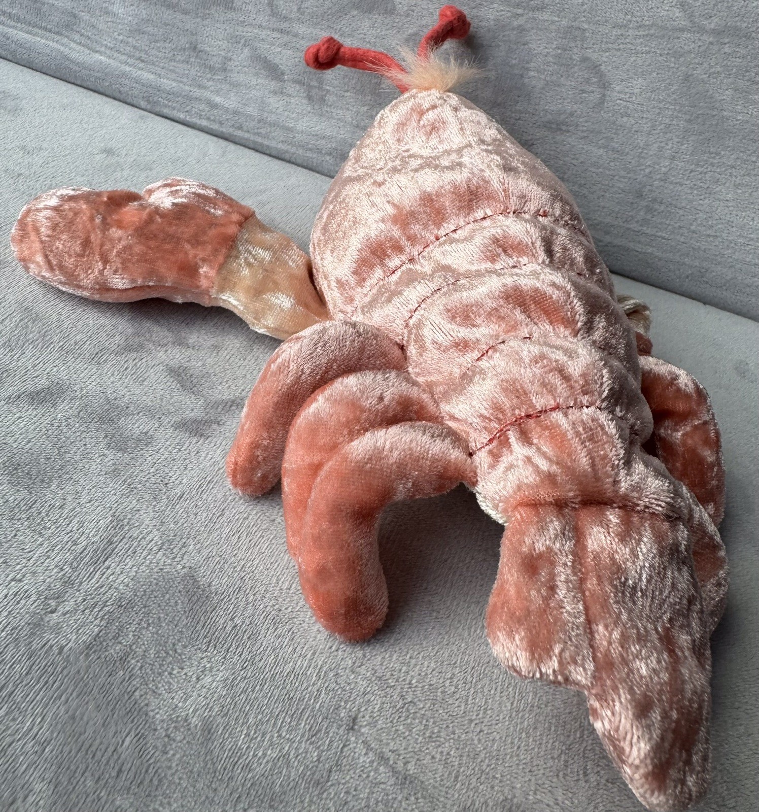 1999 Precious Moments Tender Tails by Enesco Lobster Plush Velvety 7”