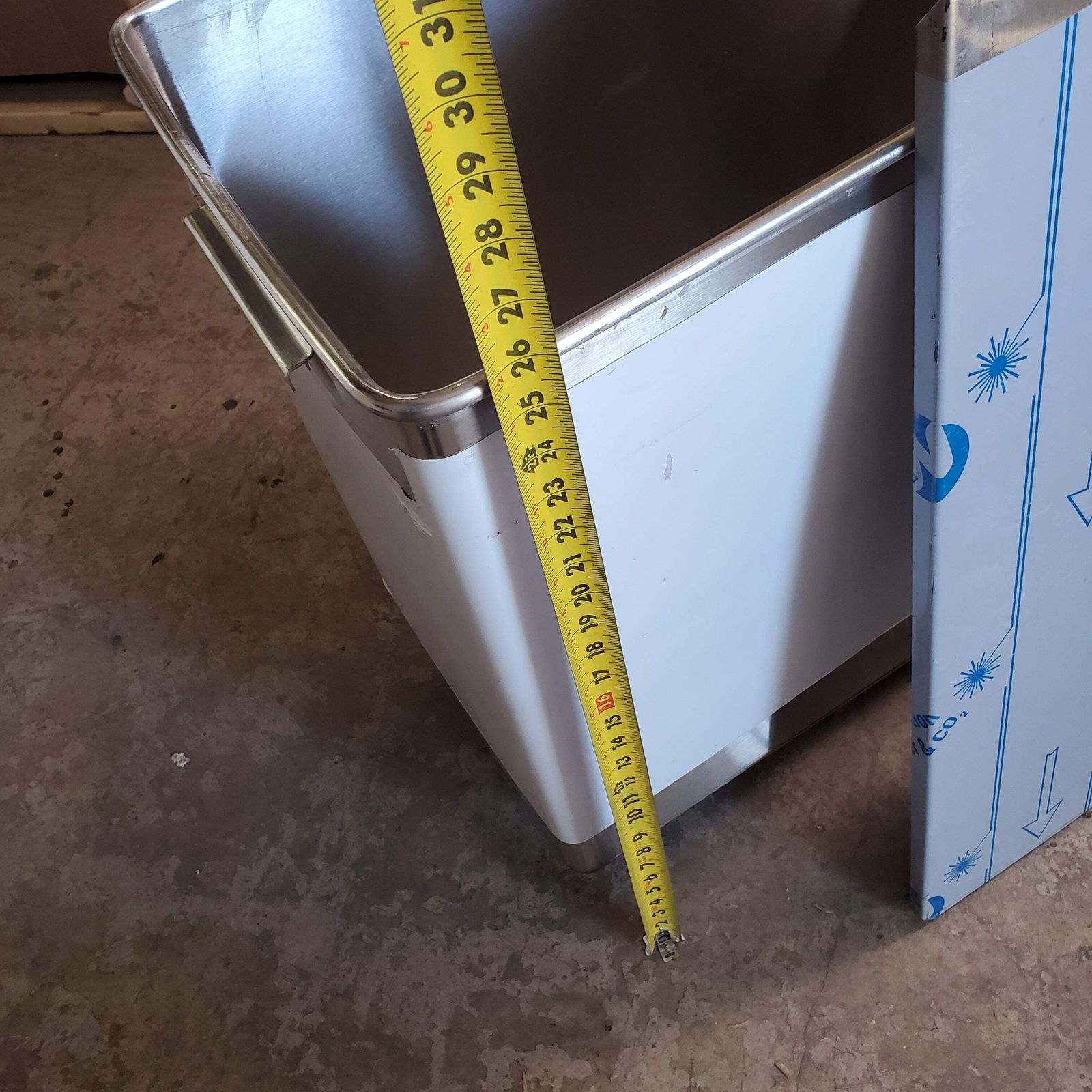 BAXTER Mobile Ingredient Bin 1 Comp. 15"Wx30"Dx27"H Stainless INGBIN-1CMPT4