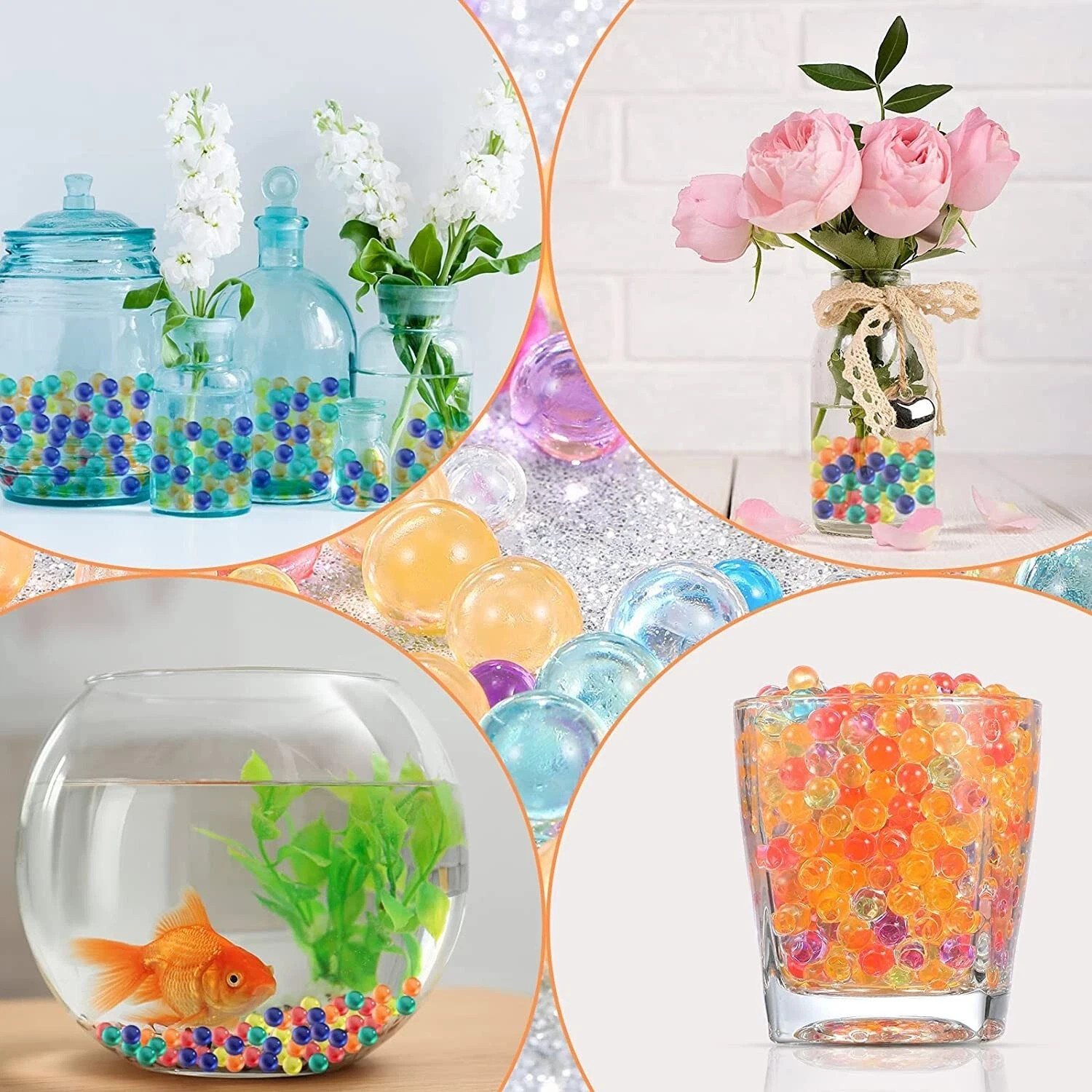 100K pcs Orbeez Waterball COLOUR SELECTION Gel Water Bead Vase Filler Soil