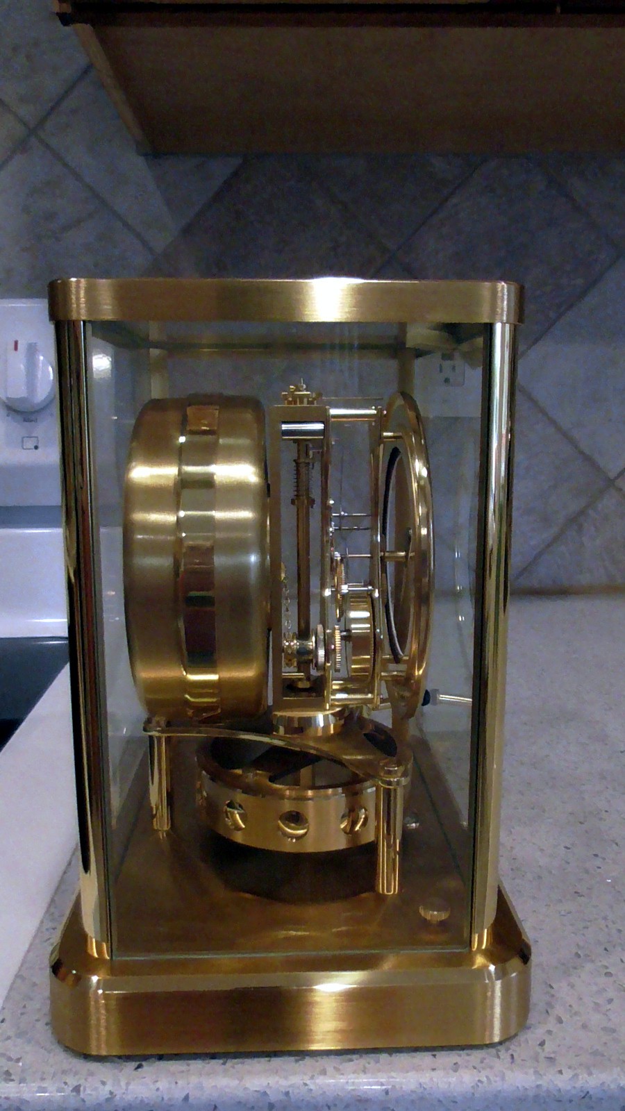 Jaeger LeCoultre 13-Jewel Movement 540 Swiss Mantel Clock Serial Number #649219