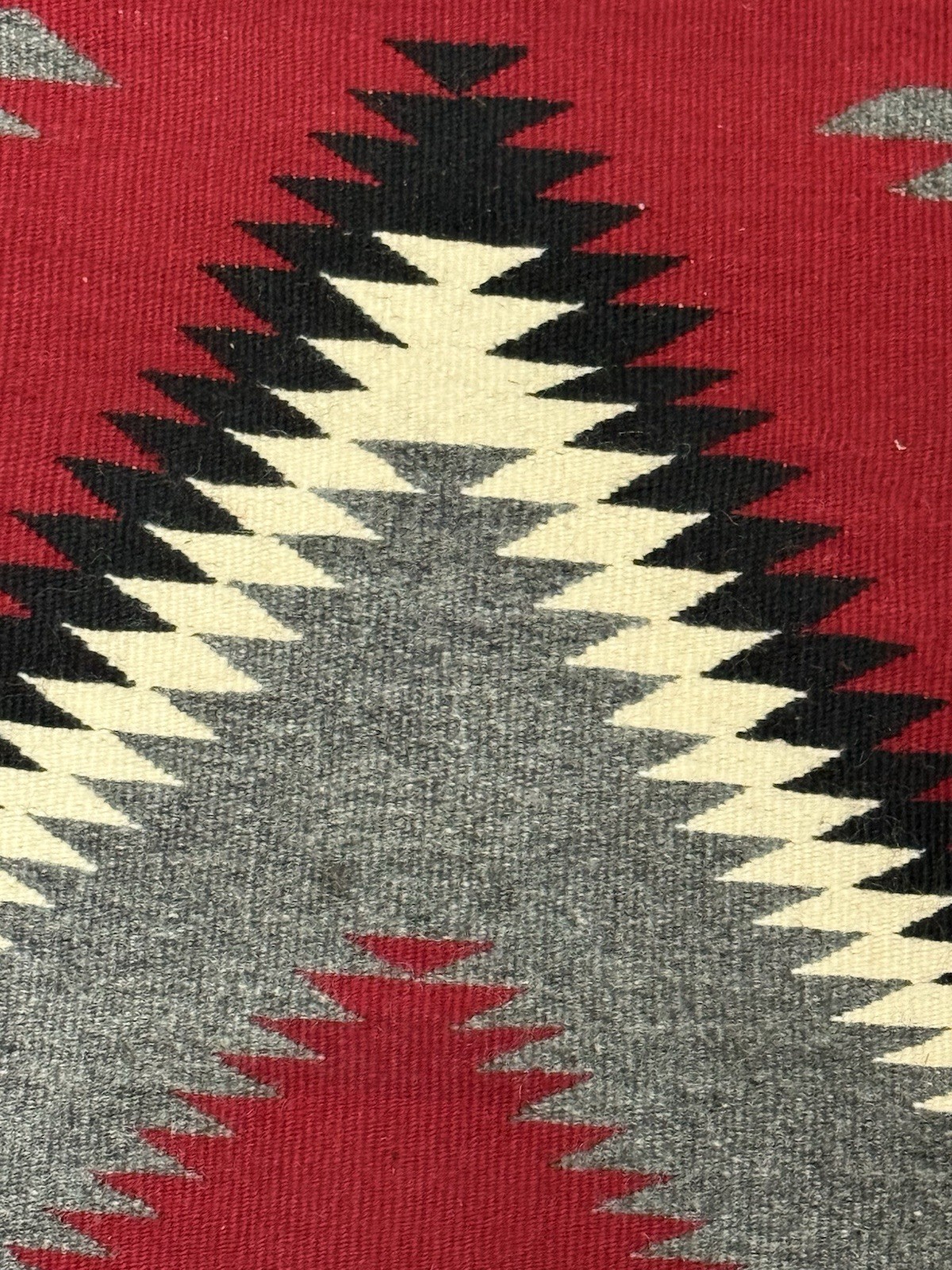 Large Near Mint Red Ganado Navajo Rug 75" x 45" #759