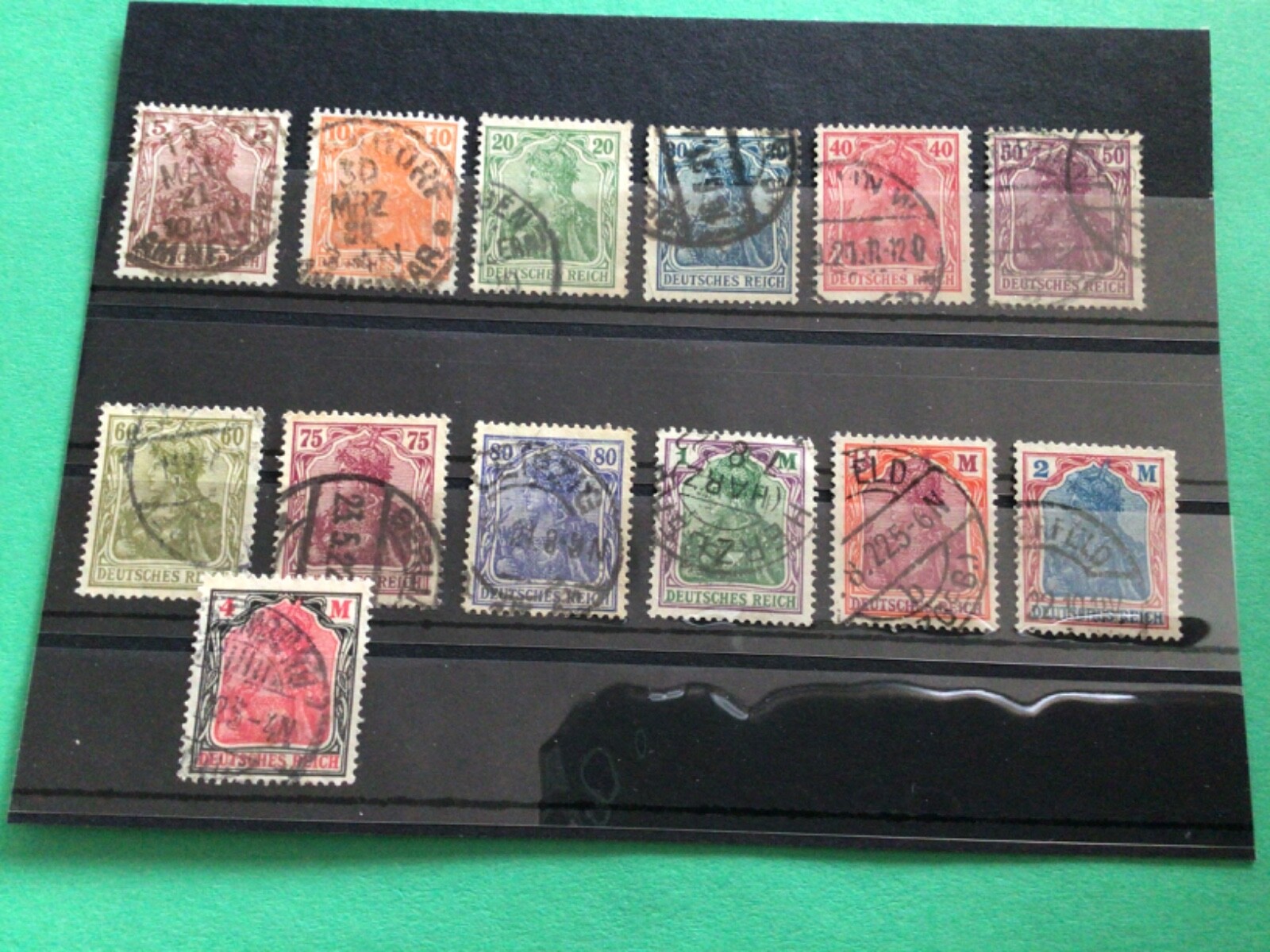 Germany 1920 new colours used from SG 140-152   A18360