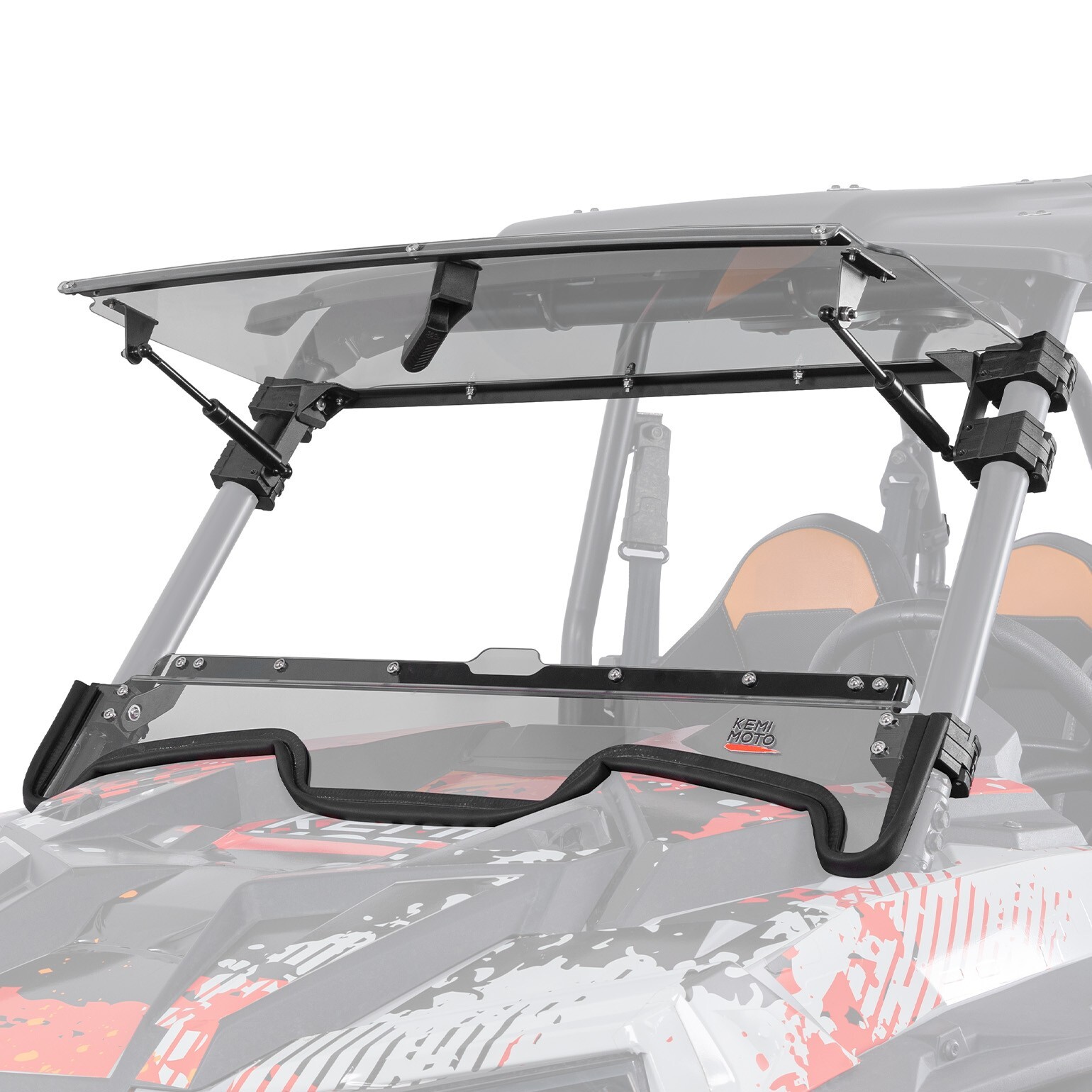 UTV Flip Up Split Front Windshield for 2019-2023 Polaris RZR XP 1000/4 Turbo 4