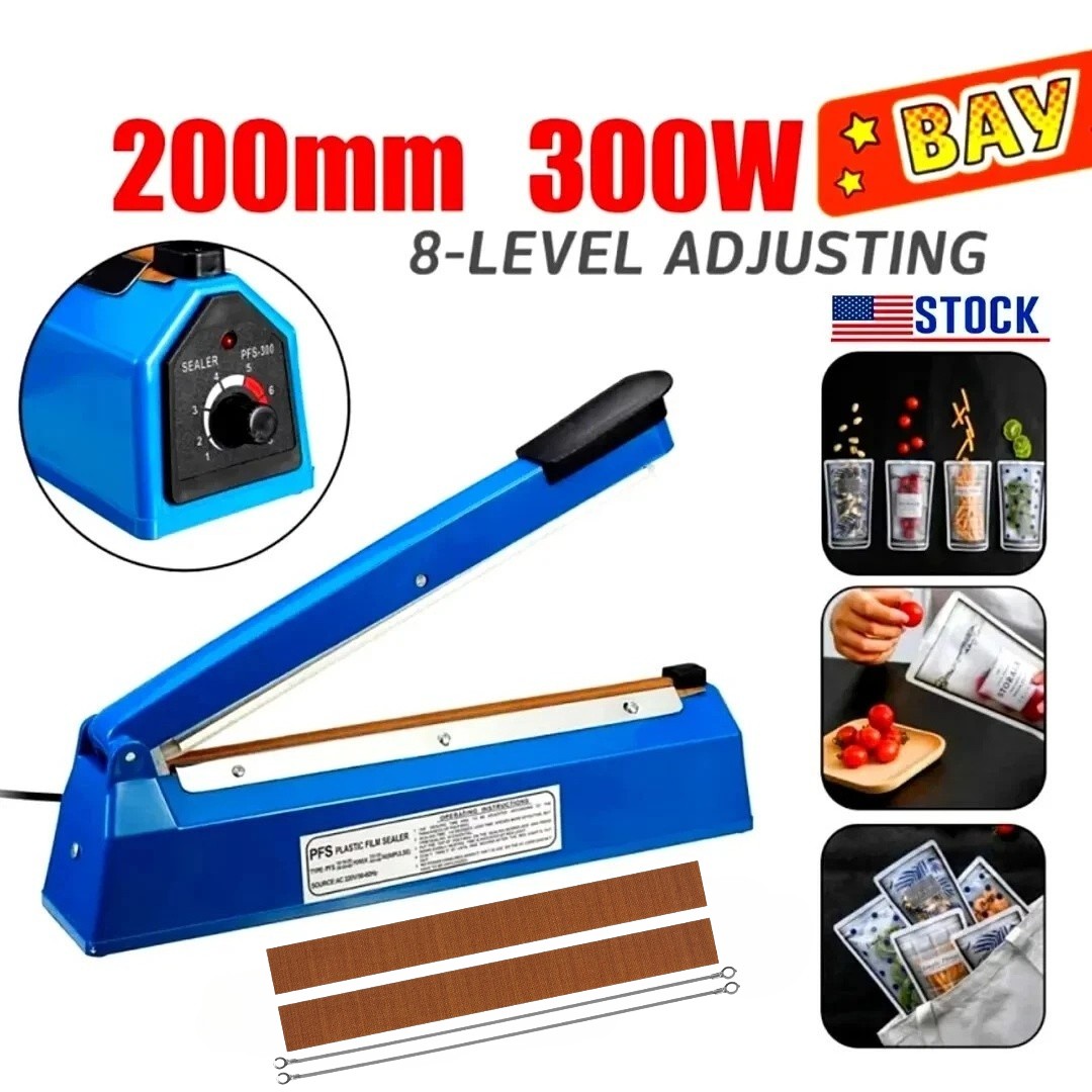 12" ABS Hand Impulse Heat Sealer Machine Poly Bag Sealing for Plastic Bags US