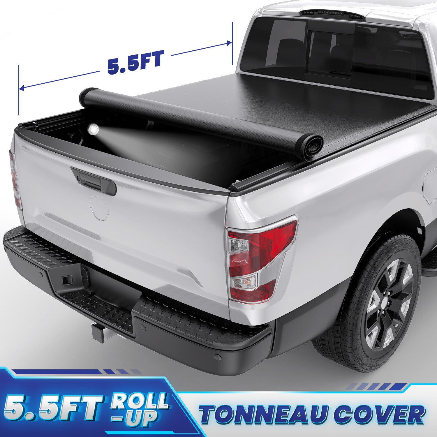 New 5.5FT Tonneau Cover For 2015-2025 Ford F150 F-150 66" Truck Short Bed