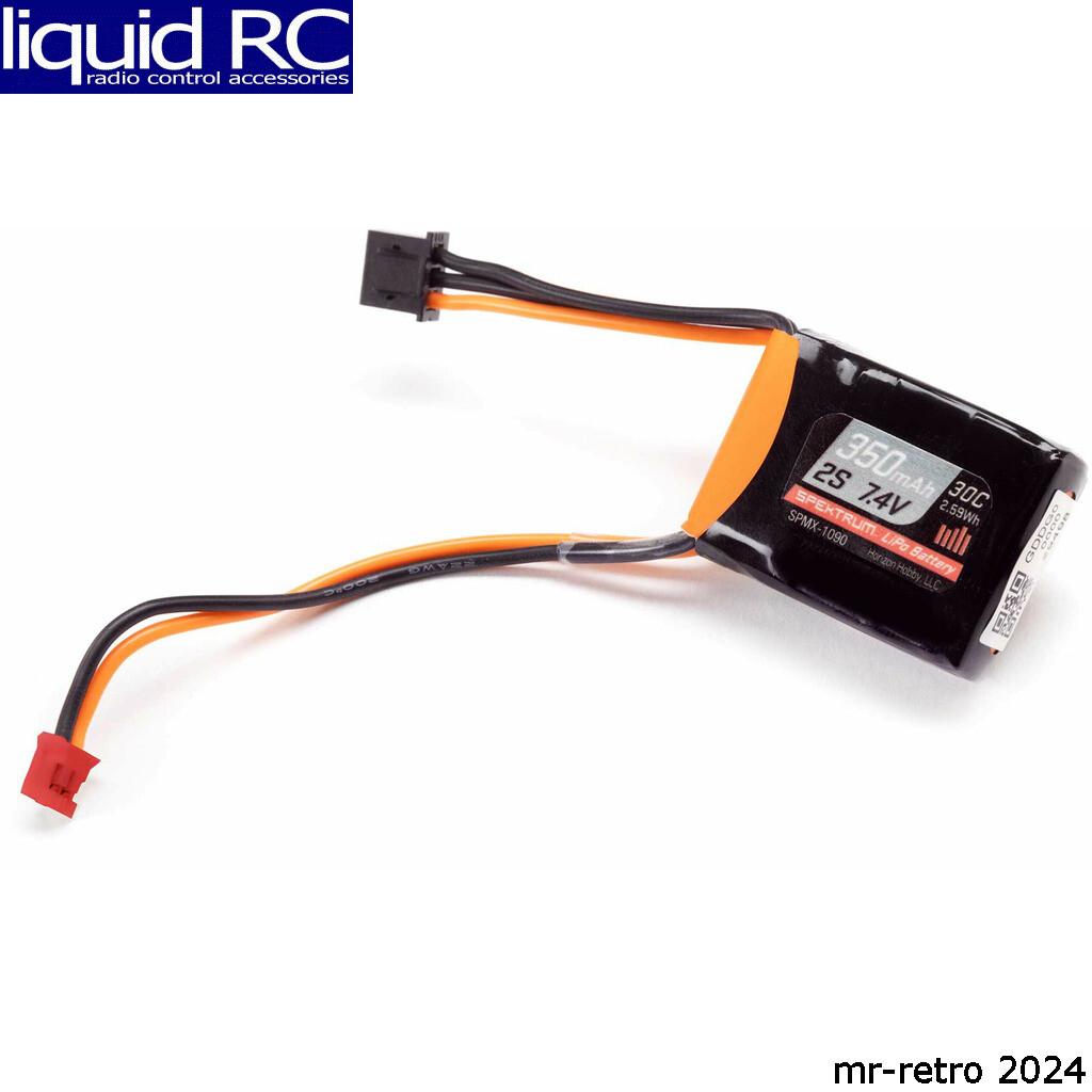 Spektrum X-1090 7.4v 350mah 2s 30c LiPo Batter