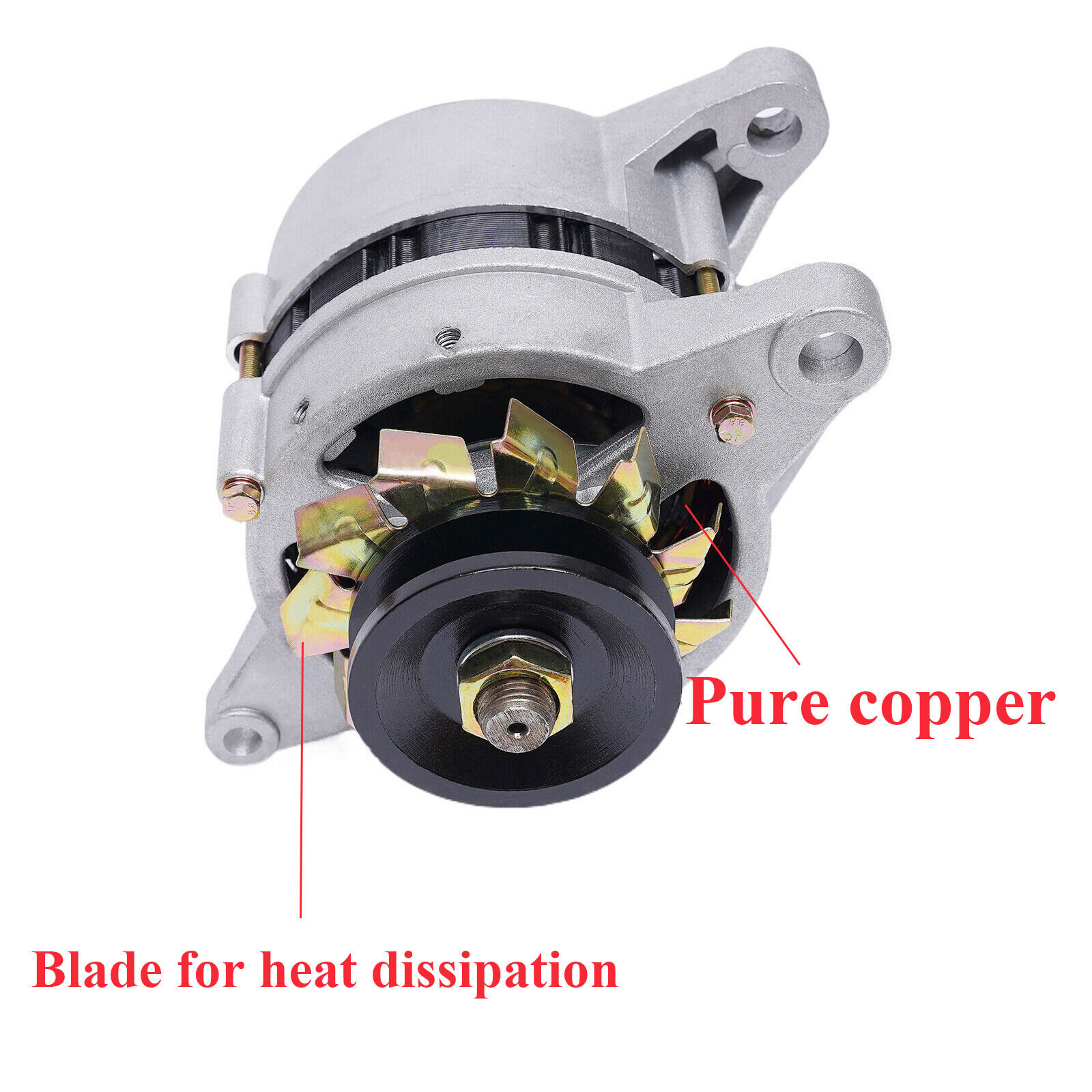 1KW PMA Permanent Magnet Generator AC Brushless Low Rpm Alternator Double Wheel