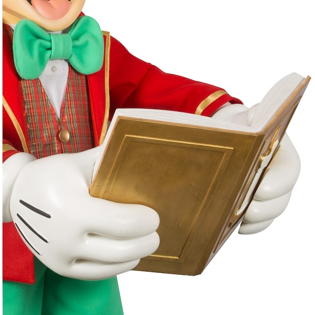 Disney 6.75-ft Lifesize Christmas Mickey Mouse Musical Animatronic