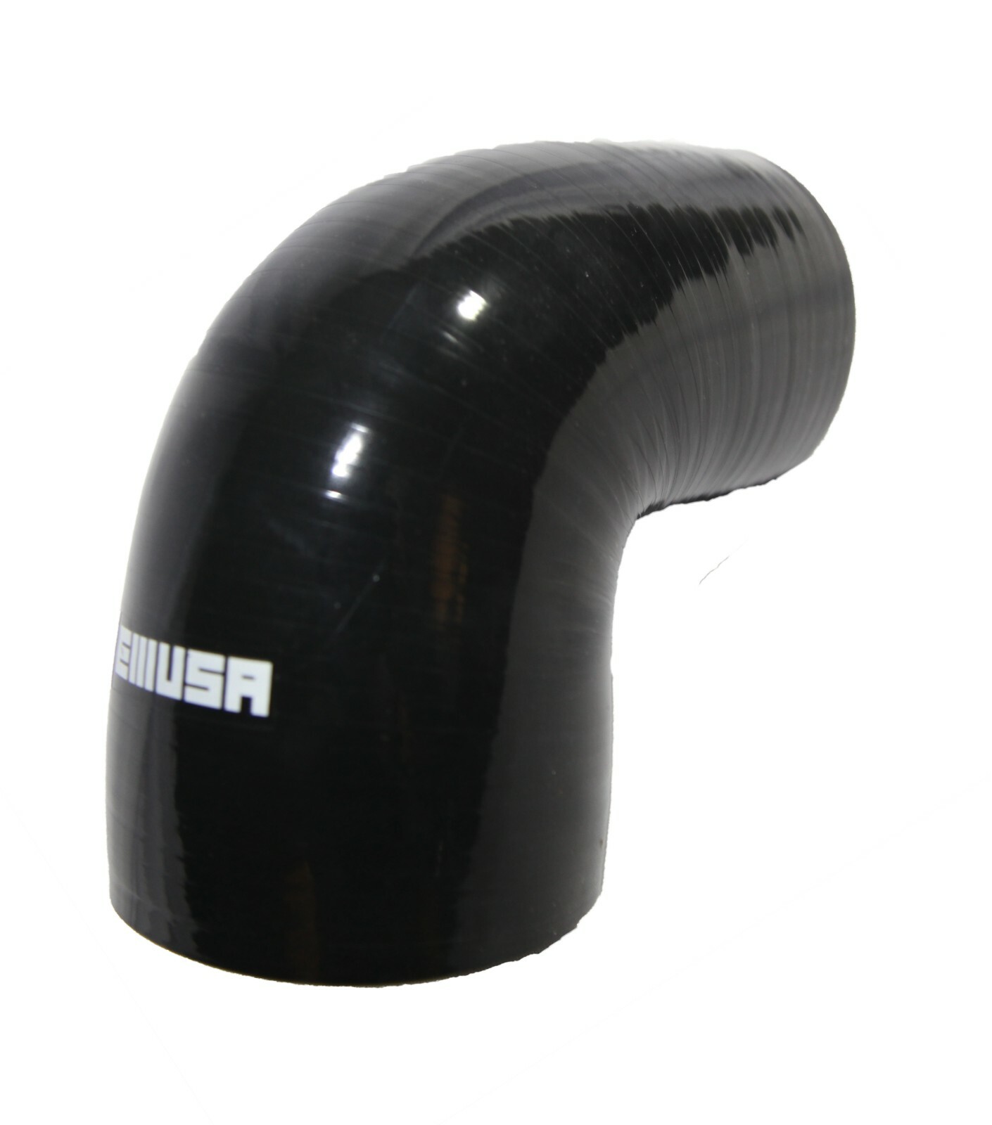 For Reducer 4" to 3.5" 90 DegSilicone hose COUPLER turbo intercooler BLACK+CLAMP