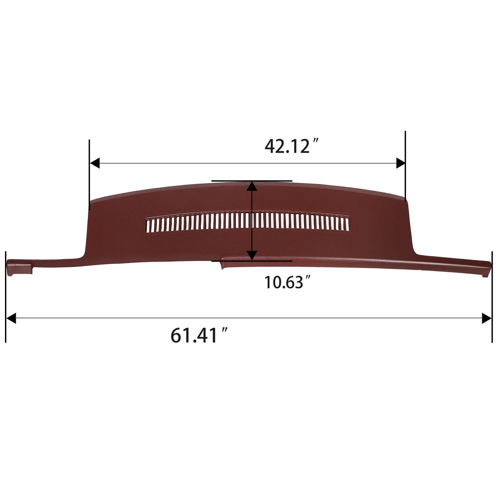 FOR 88-94 1988-1994 CHEVY GMC C1500 K2500 YUKON MOLDED DASH PAD COVER CAP Garnet