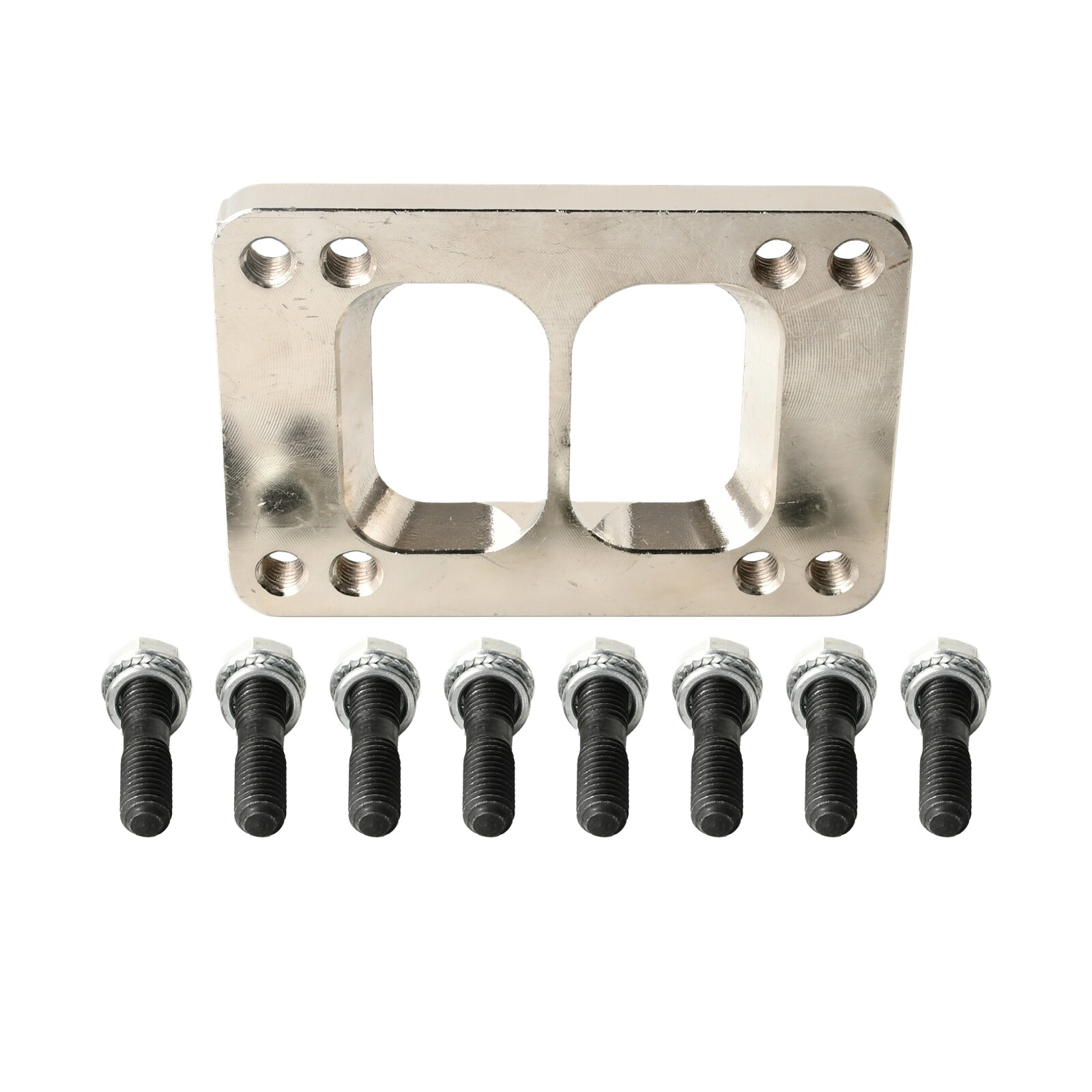 T4 Divided To T6 Divided Turbo Transition Adapter Flange Inlet Stud Kit 1/2"