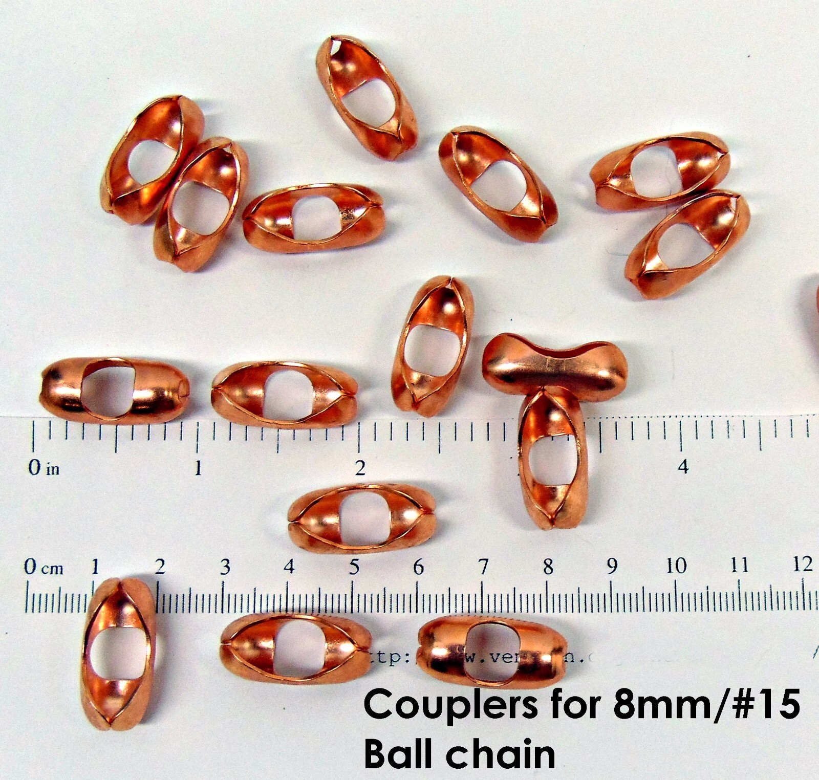 Large 8mm Genuine COPPER Ball Chain Necklaces and/or Bracelets ~ Chunky Beads