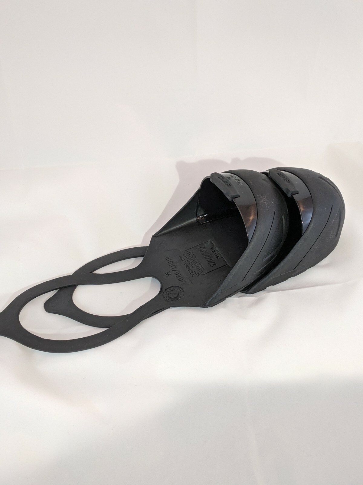 Oshatoes All Black Steel Toe Cap Safety Overshoe OSHA Compliant, Small