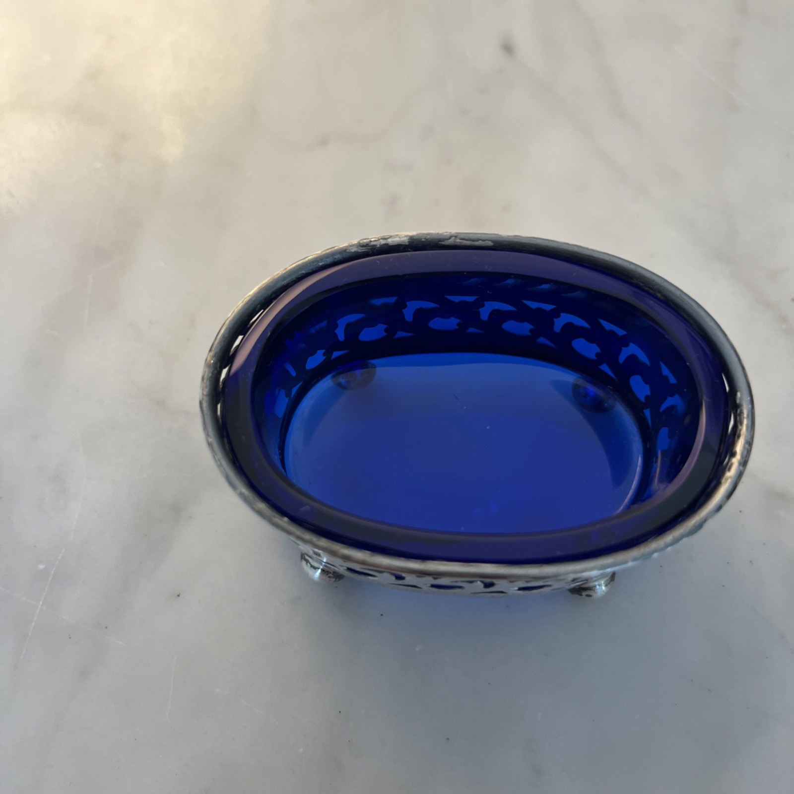 Sterling Silver Salt Cobalt Blue Liner Watson