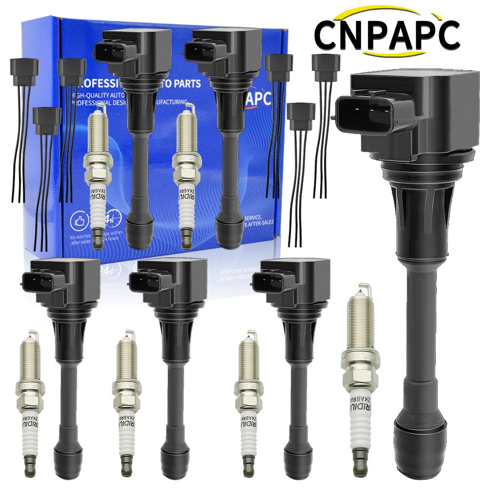 6X Ignition Coils & Spark Plugs UF550 Fit For 2014-2019 Infiniti QX60 3.5L V6