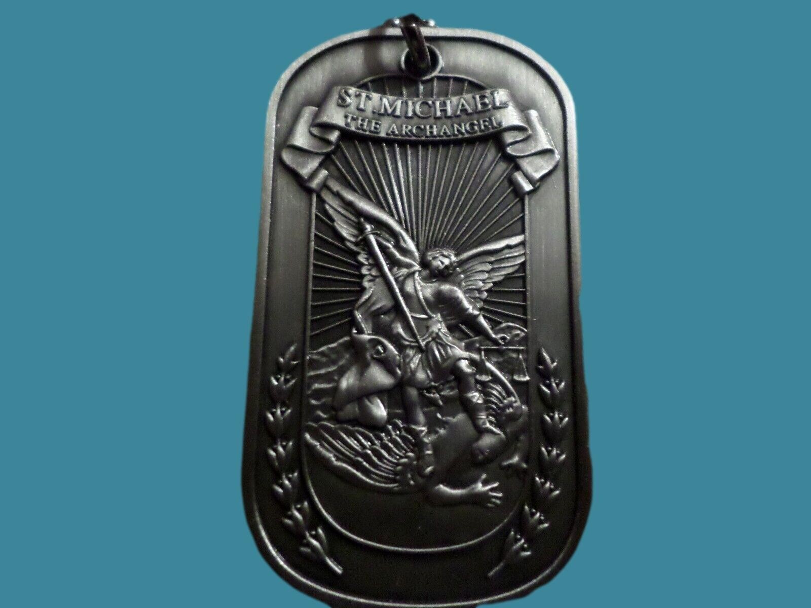 ST. MICHAEL ARCHANGEL RELIGIOUS DOG TAG MARINE CORPS ARMY NAVY AIR FORCE