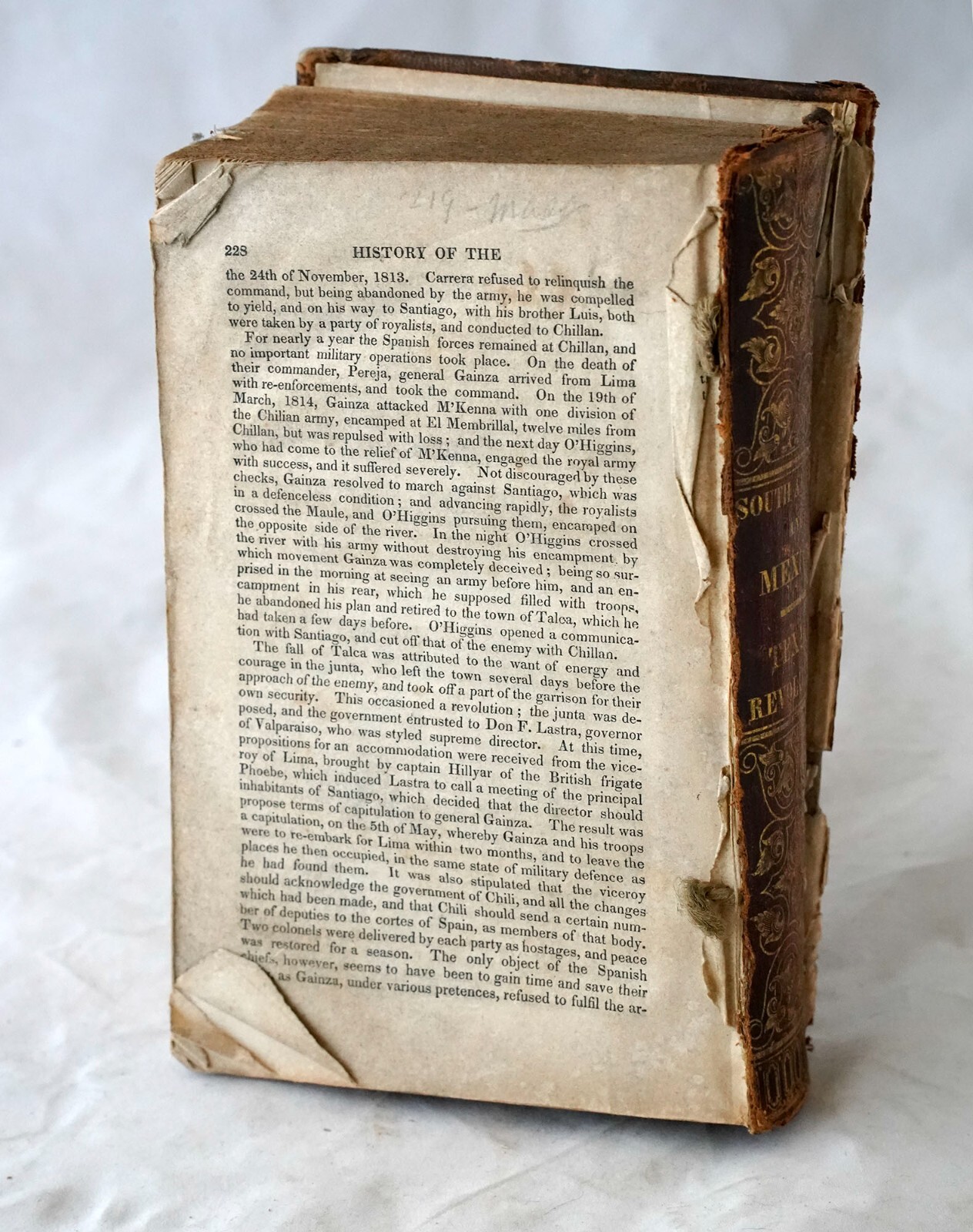 1844 South America and Mexico TEXAS Revolution - Senator John Niles & Pease