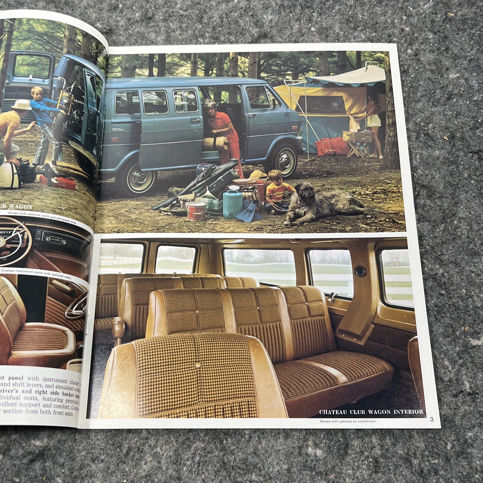 Original 1974 FORD CLUB WAGONS DEALER SALES BROCHURE BOOKLET-8 PAGES
