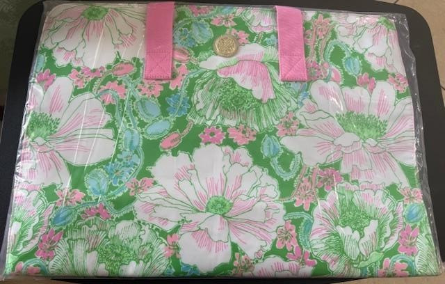 Lilly Pulitzer Garment Bag In Putting Green Poppyland-NWT-Fast