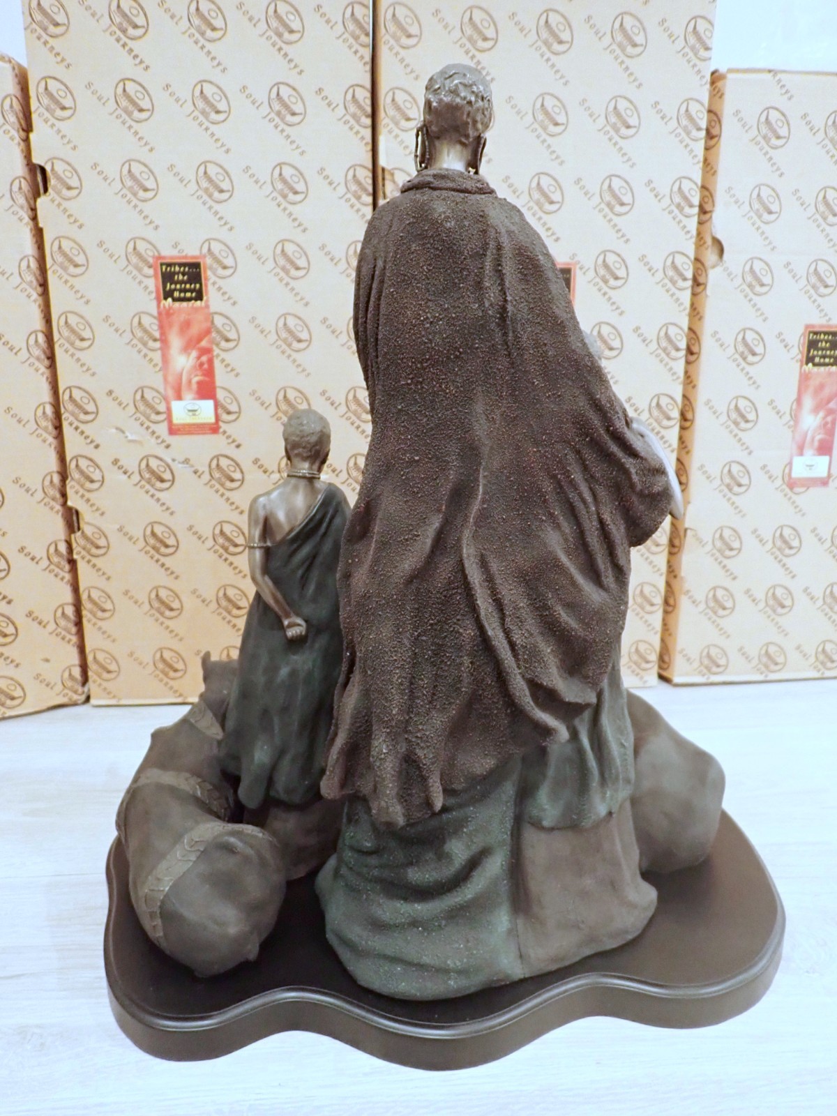MIB AFRICAN AMERICAN SCULPTURE Soul Journeys - Maasai Sculpture; The Gift # 877