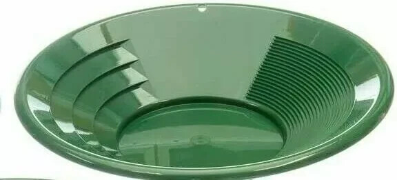 12-inch Panning Gold Pan Green with Free 12-inch Blue Pan