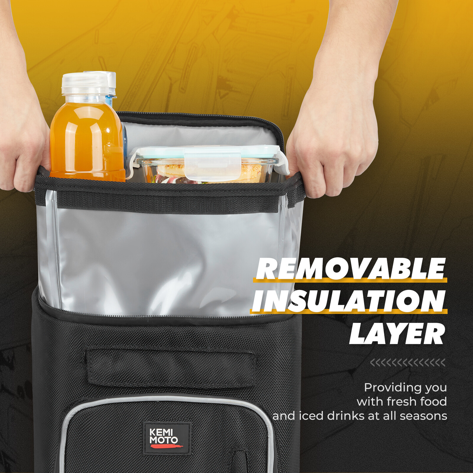 UTV Updated Center Console Storage Bag W/Cooler for Can Am Maverick X3 2020-2023