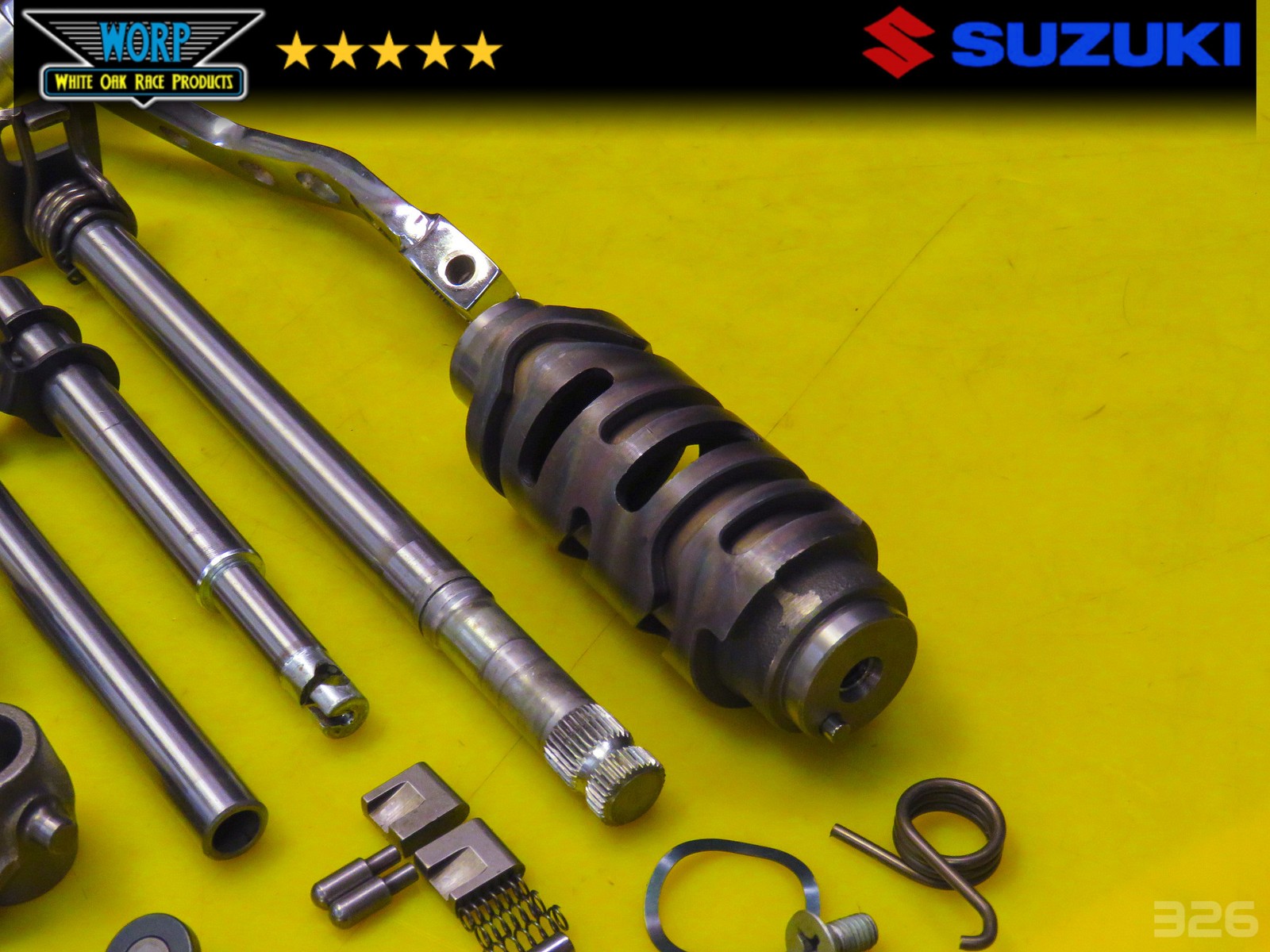 2003 SUZUKI QUADSPORT LTZ400 KFX TRANSMISSION SHIFT FORKS DRUM PEDAL SHAFT