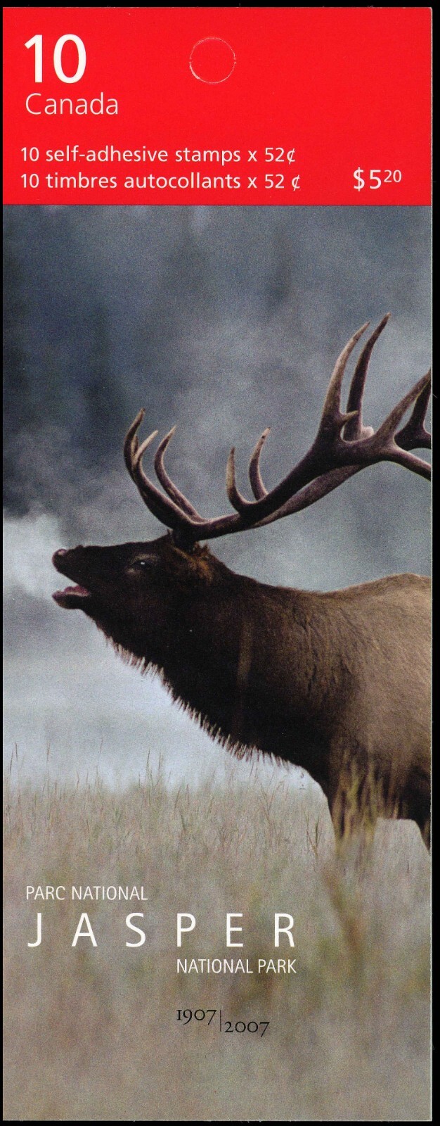 Canada Stamps, Booklet Pane of 10, Jasper National Park, #2224 BK356 MNH