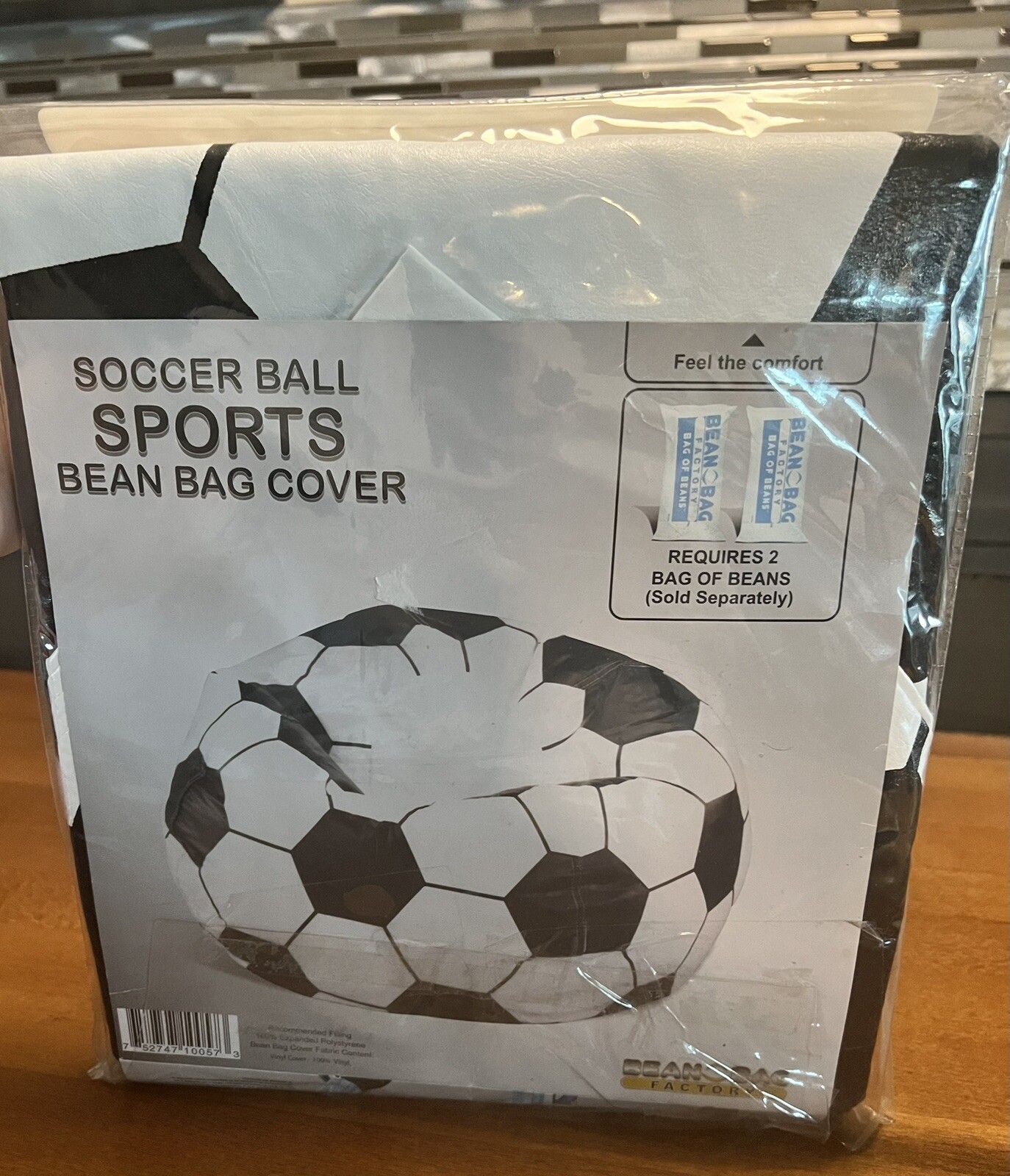 Bean Bag Factory Sports Size Soccer Bean Bag Chair Cover/Skin ONLY NEW NIP