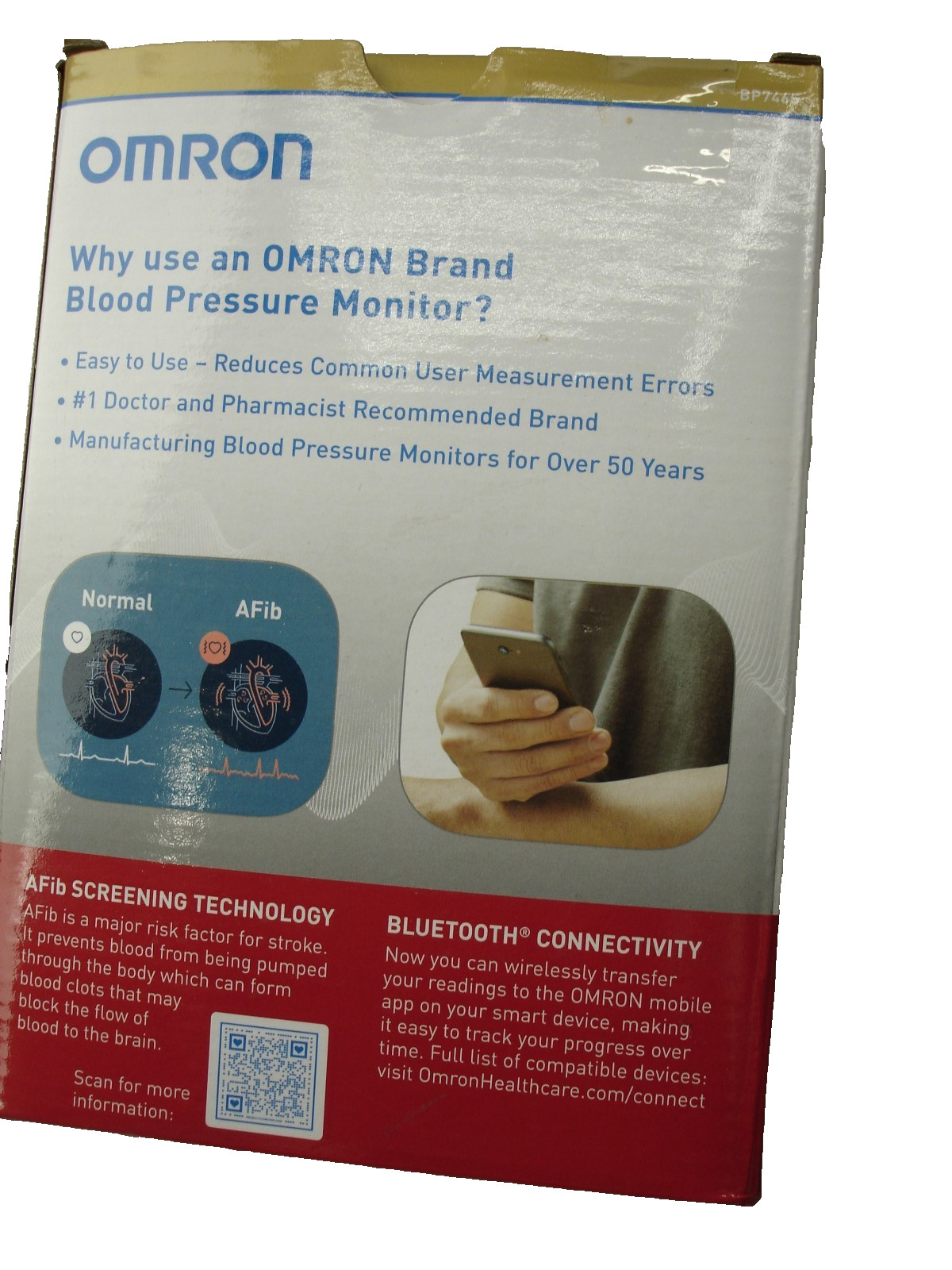 Omron® 10 Series® Upper Arm Blood Pressure Monitor, BP7465 w/ adapter - NEW