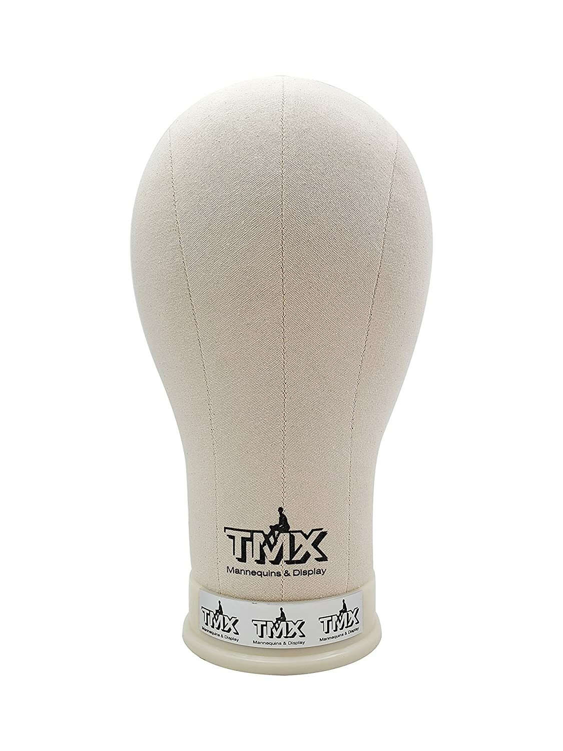 TMX Canvas Mannequin Wig Head Display 100% Cork for Wig Making, Weave (Choose: )