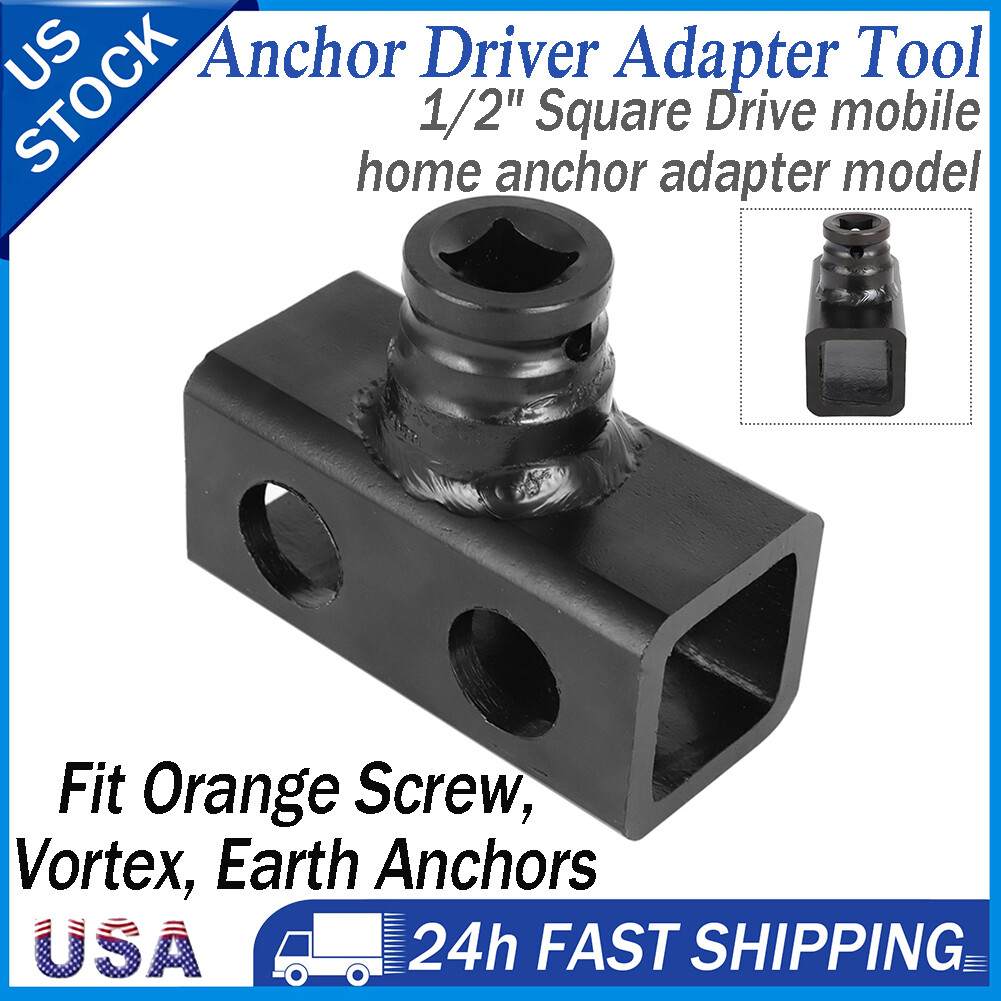 Anchor Driver Adapter Tool 1/2'' Ground/Earth/Utility/Eye/Mobile Home/Hurricane