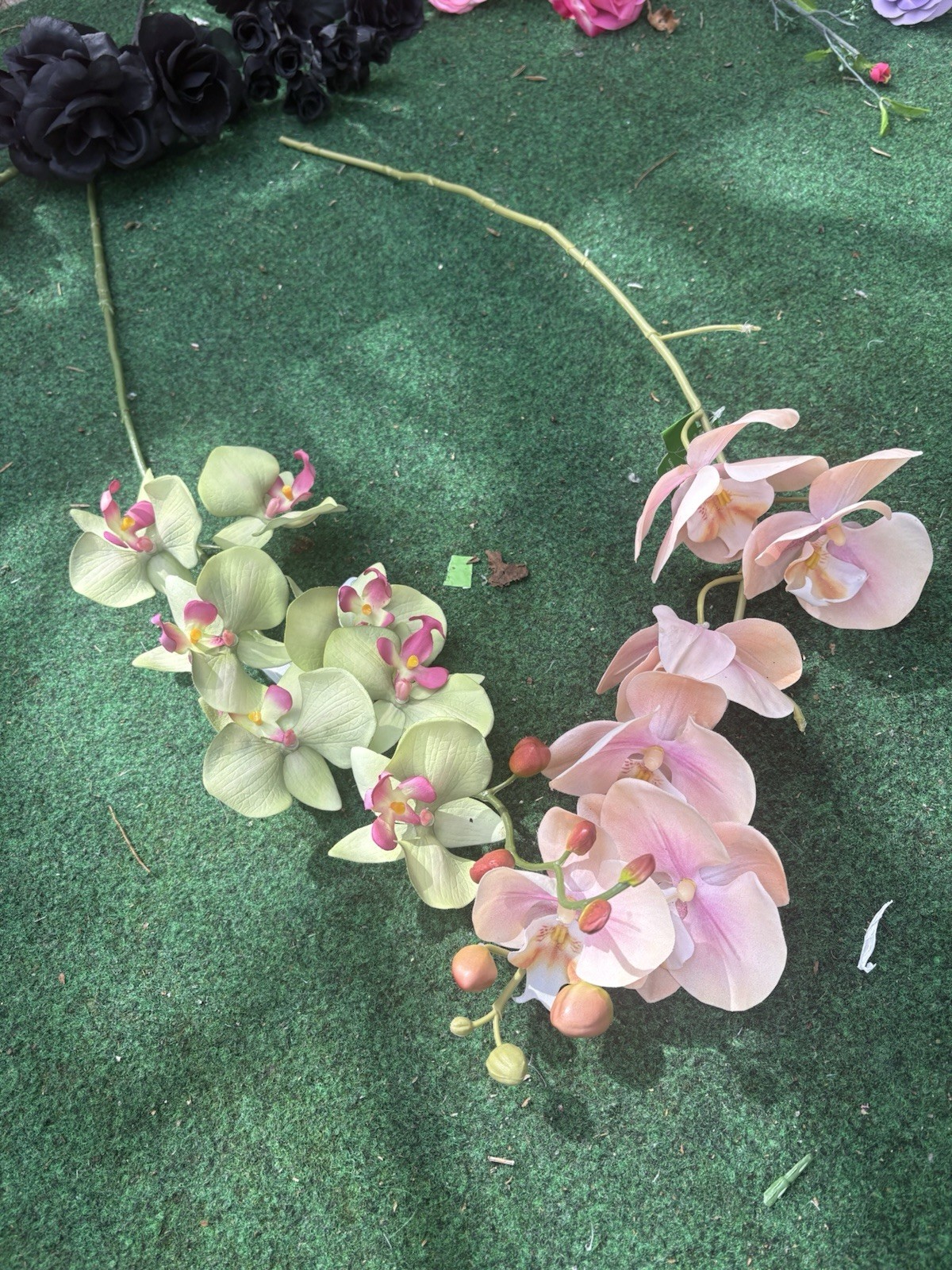 Mega Lot 500+ Artificial Silk Real Touch Assorted Flowers Bulk Weddings Crafts